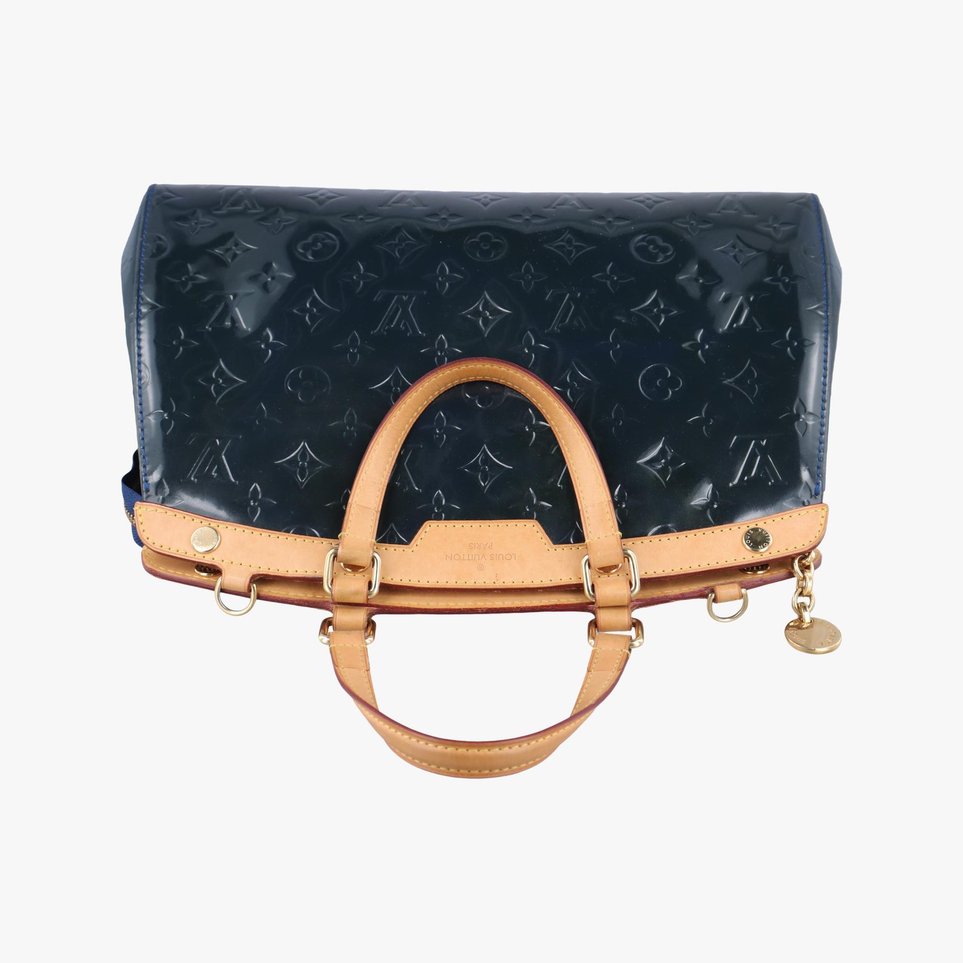 ルイヴィトン Louis Vuitton ショルダーバッグ レディース ブレアMM ブルーブラック ヴェルニ M90054 AA2123