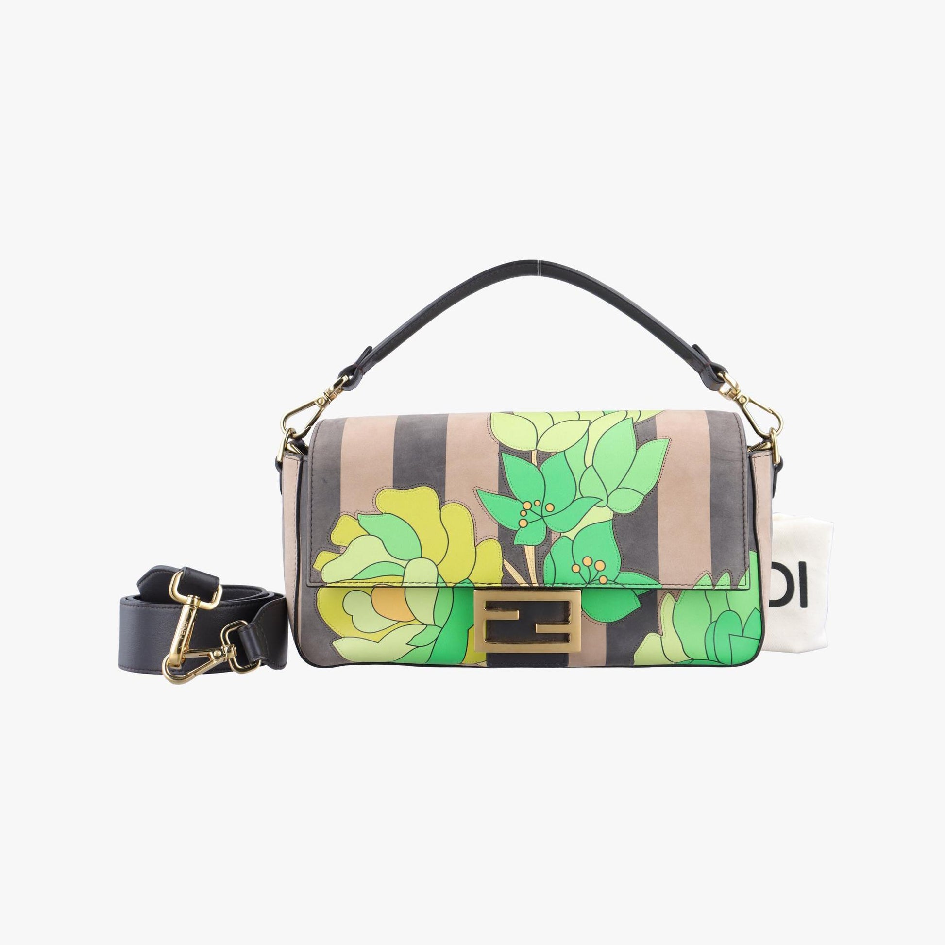 フェンディ Fendi ショルダーバッグ レディース マンマバケット マルチカラー スエード×レザー 8BR600-ABHO-208-8241