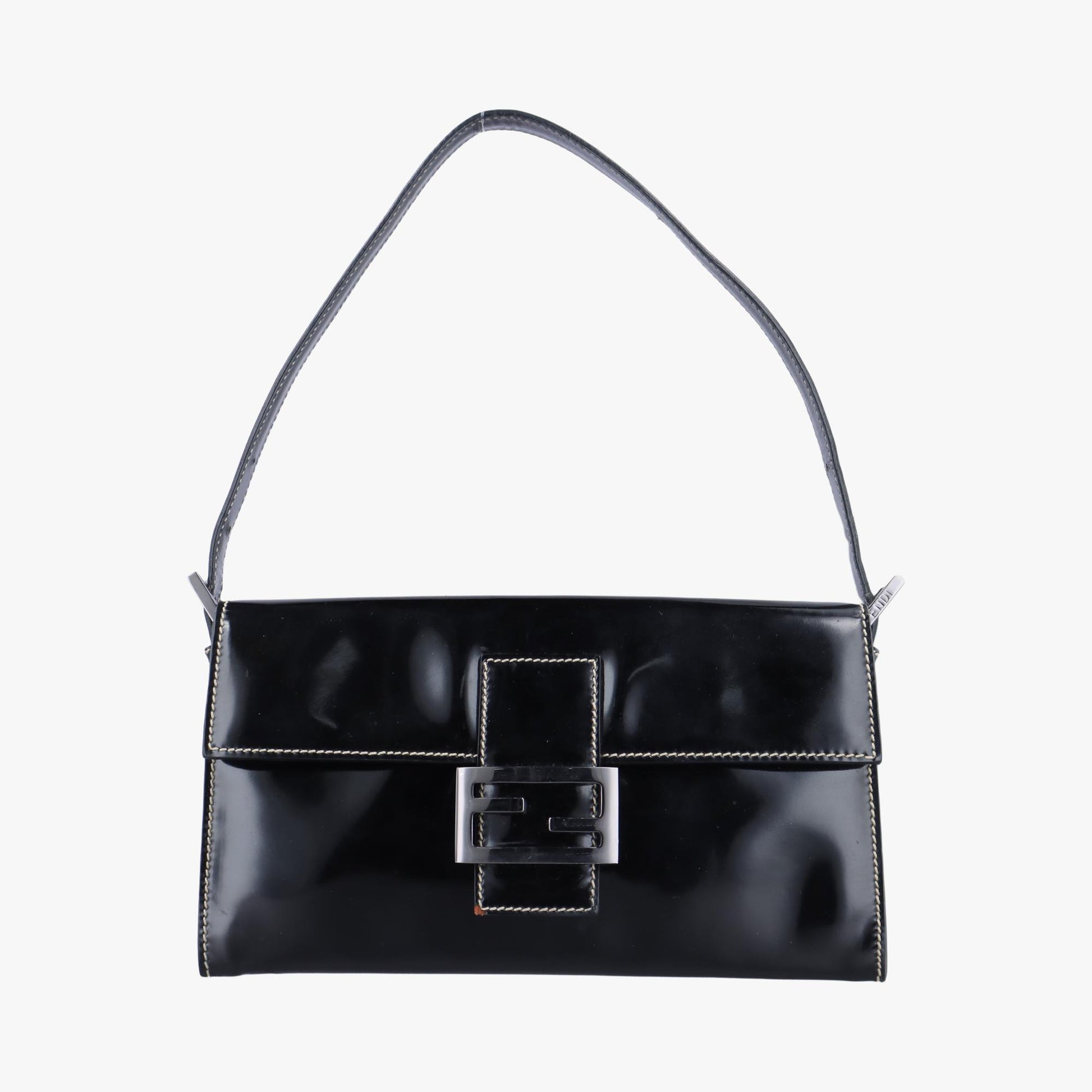 フェンディ Fendi ショルダーバッグ レディース バケット ブラック パテント 2258 8BR082019