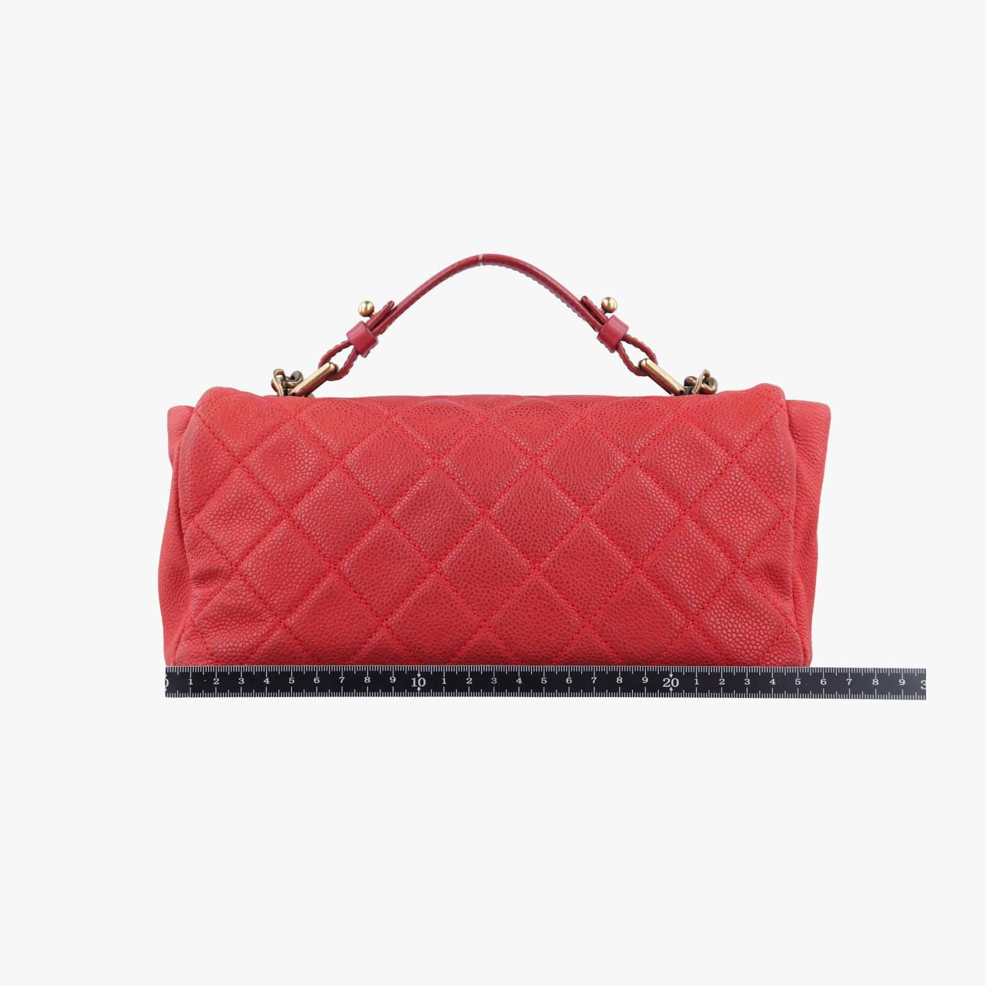 シャネル Chanel ショルダーバッグ レディース マトラッセ　ココマーク レッド キャビアスキン A67622 17845320