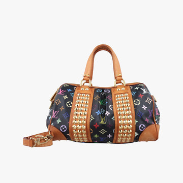 ルイヴィトン Louis Vuitton ショルダーバッグ レディース コートニーMM ブラック モノグラム マルチカラー M45642 TR1108