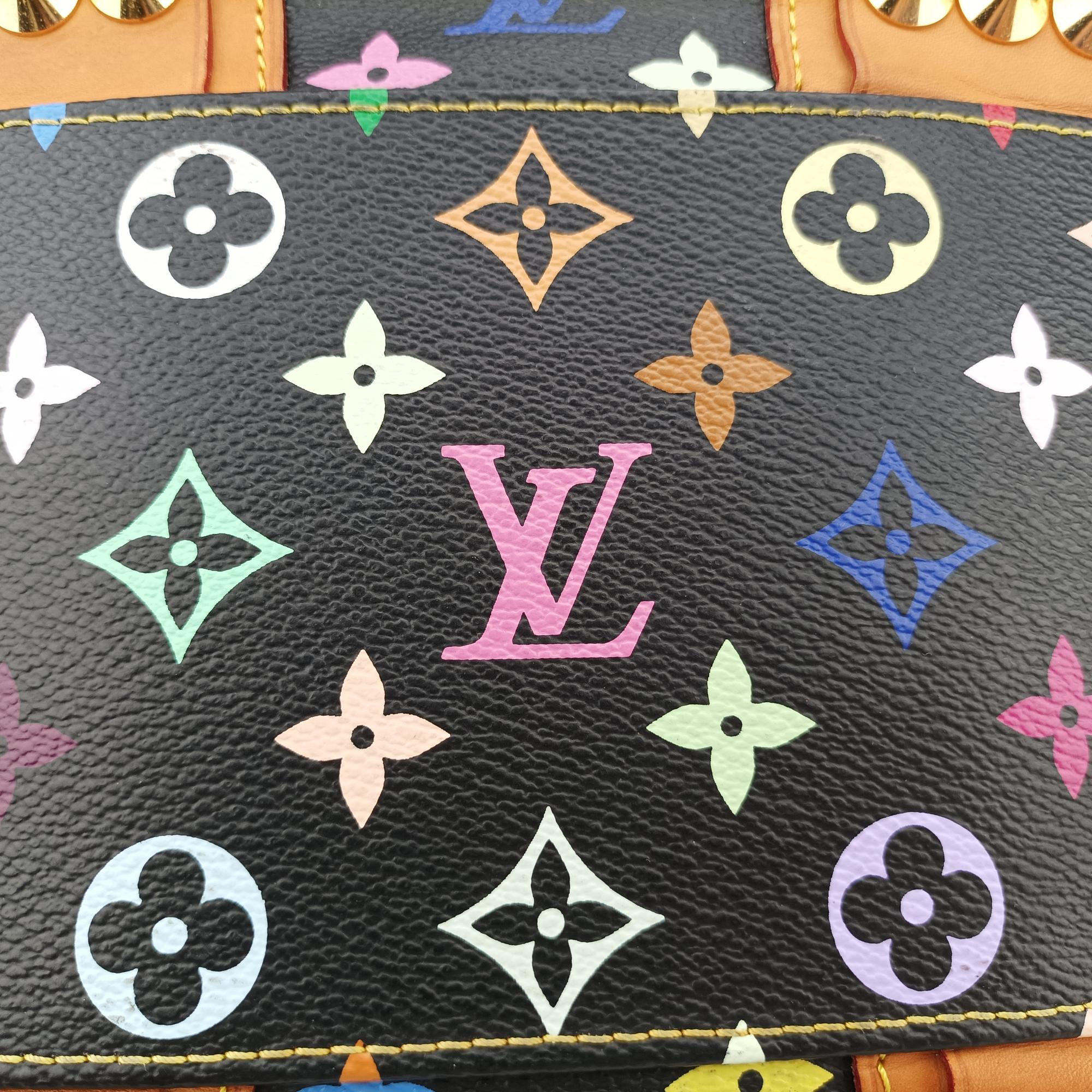 ルイヴィトン Louis Vuitton ショルダーバッグ レディース コートニーMM ブラック モノグラム マルチカラー M45642 TR1108