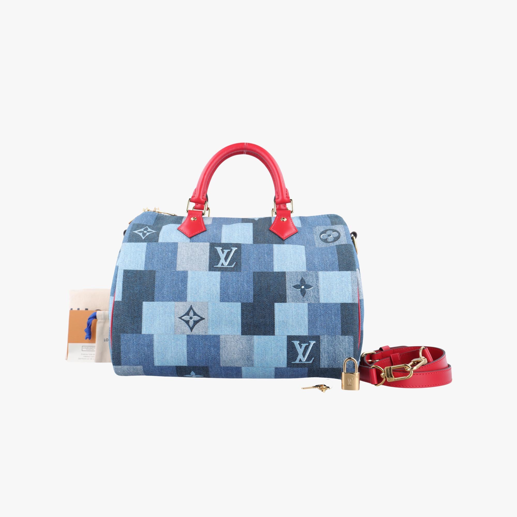 ルイヴィトン Louis Vuitton ボストンバッグ レディース ブルー MB4199