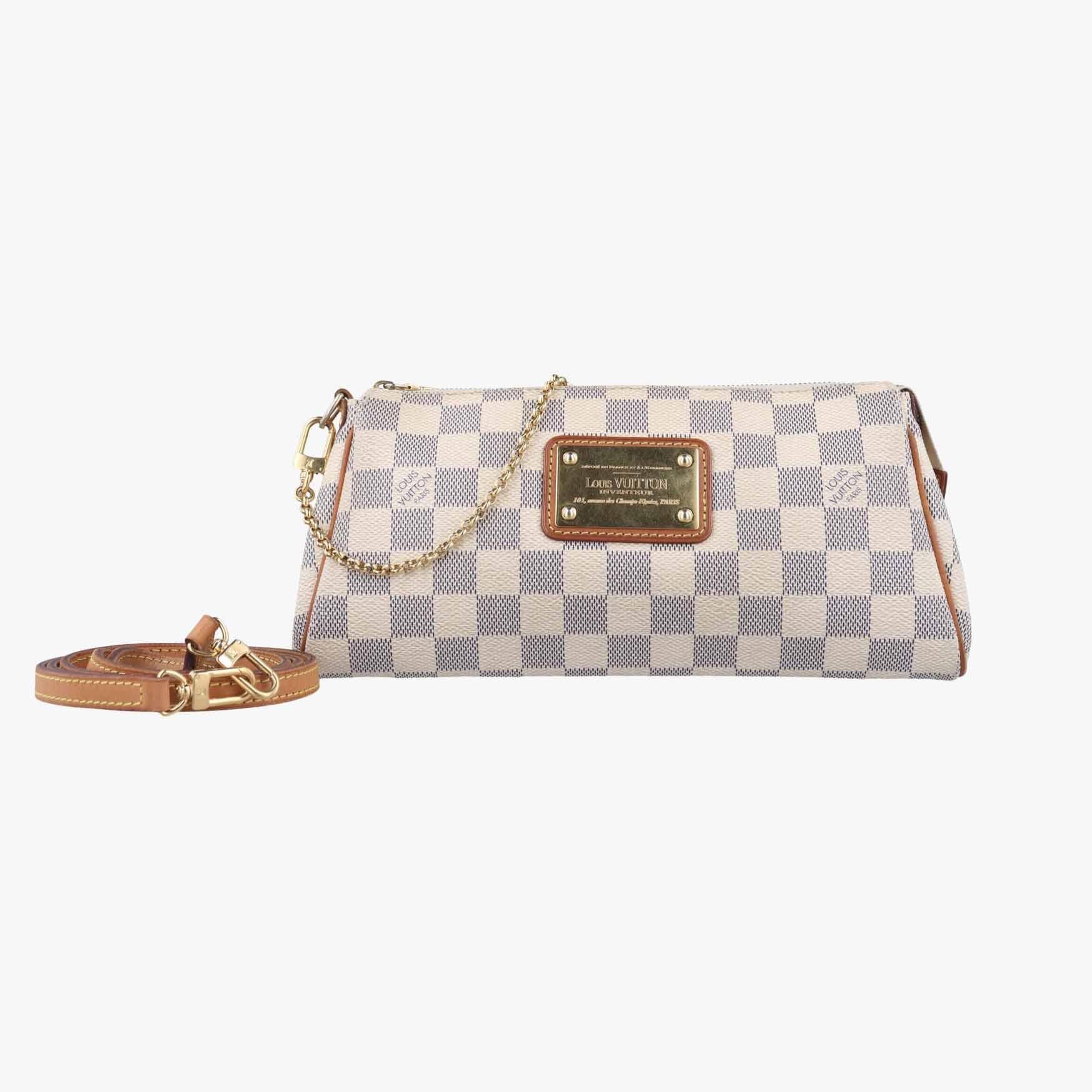 ルイヴィトン Louis Vuitton ショルダーバッグ レディース エヴァ ホワイト ダミエキャンバス N55214 DU3180