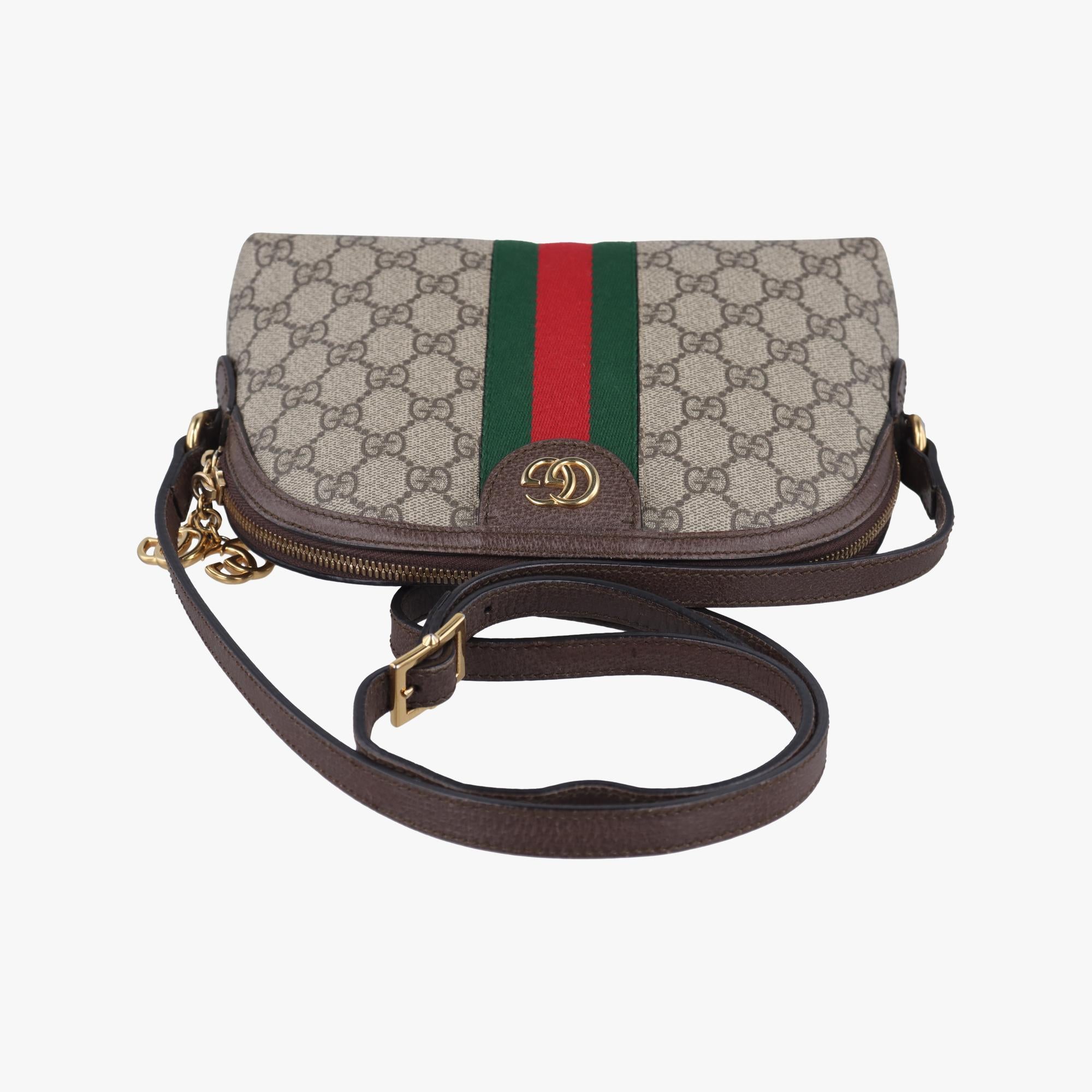 グッチ Gucci ショルダーバッグ レディース オフィディア グレー PVCコーティングキャンバス×レザー 499621 B025032443