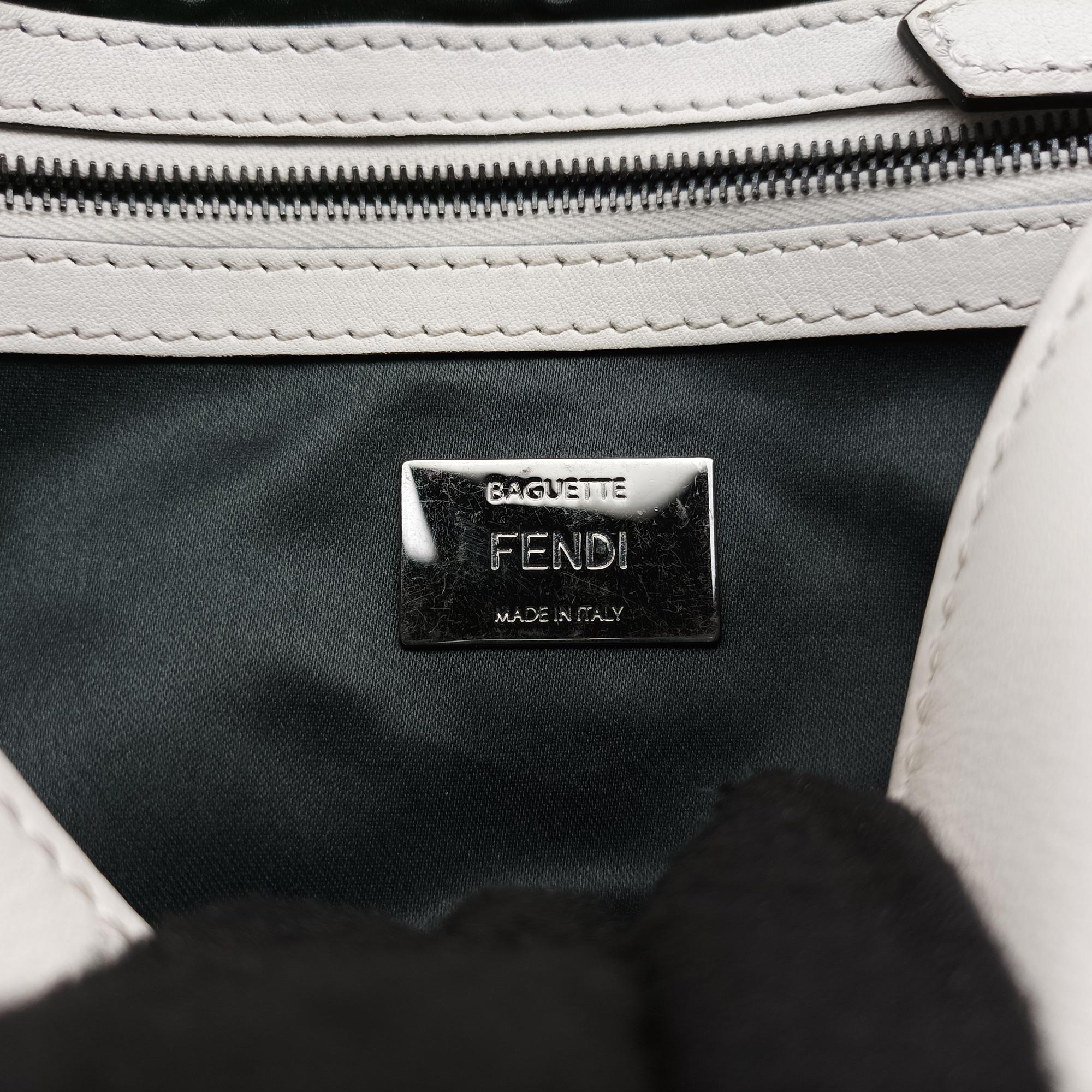 フェンディ Fendi ショルダーバッグ レディース バゲット ホワイト レザー 8BR600-I8L-169-10429