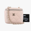 シャネル Chanel ショルダーバッグ レディース マトラッセ スモール バニティ ケース ピンク キャビアスキン AP1340 31714813