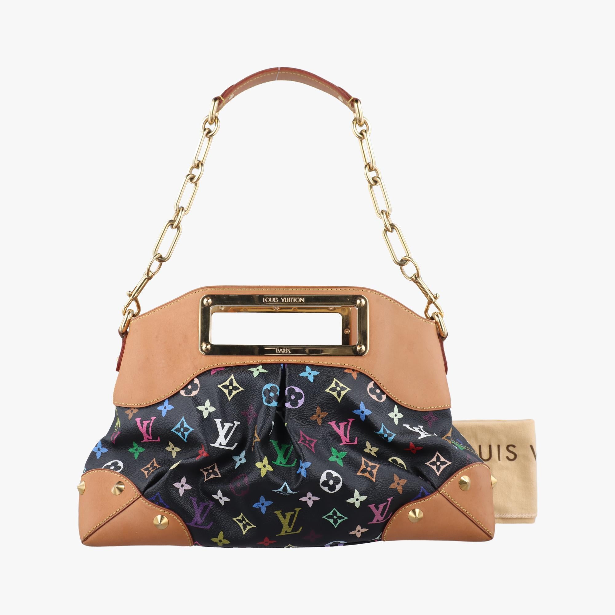 ルイヴィトン Louis Vuitton ショルダーバッグ レディース ジュディMM ブラック モノグラム マルチカラー M40256 TR0141