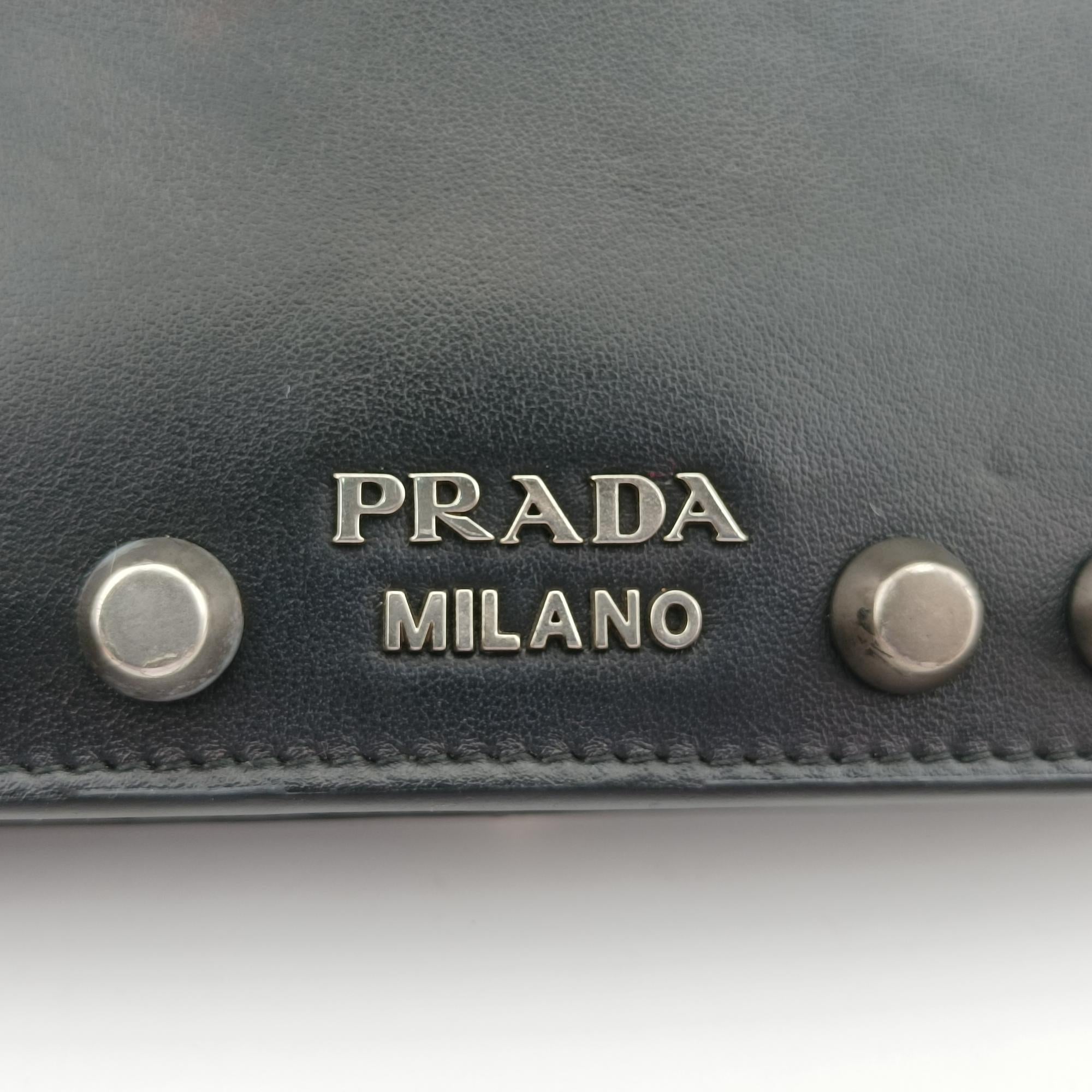 プラダ Prada ショルダーバッグ レディース カイエ ブラック レザー 1DH044 85 N