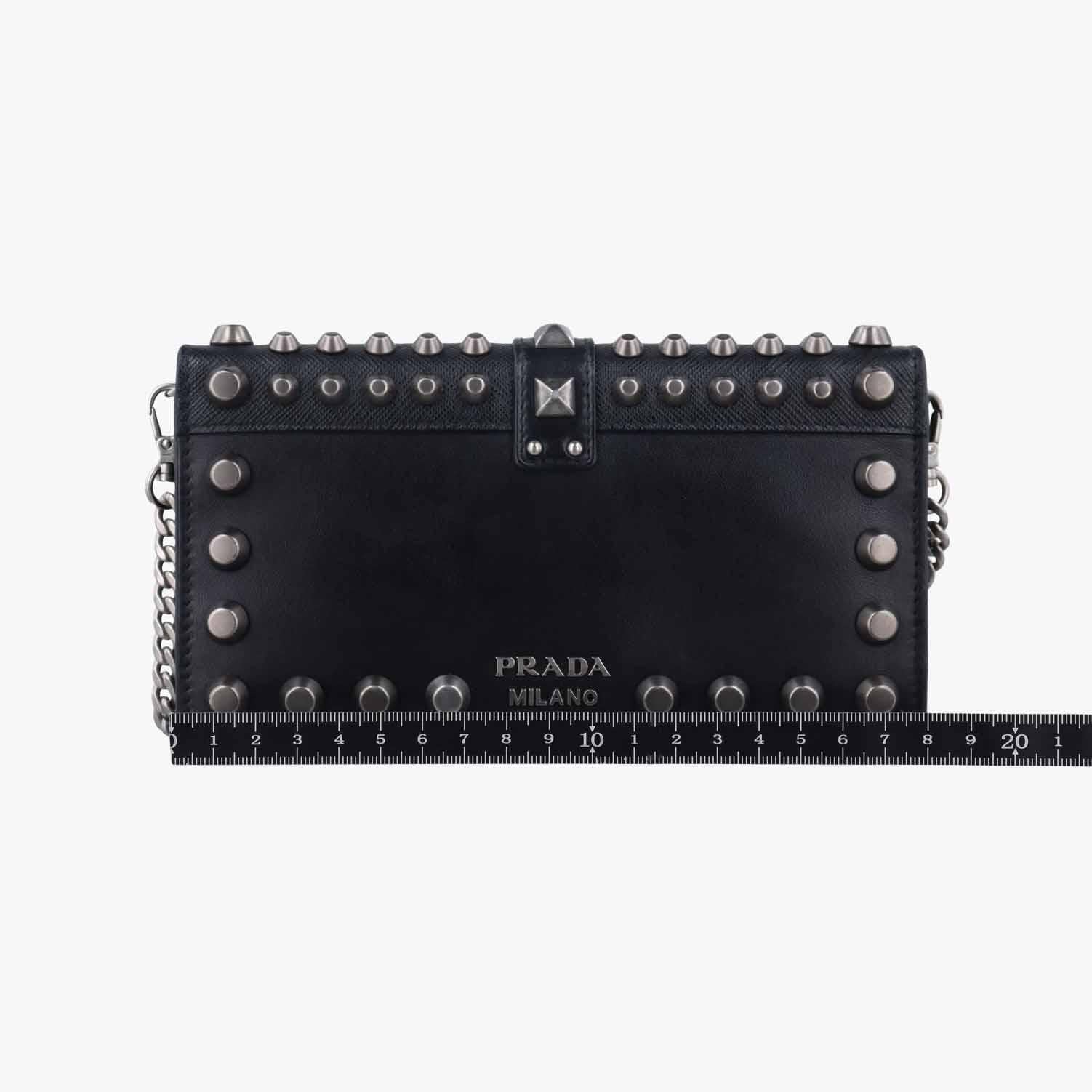 プラダ Prada ショルダーバッグ レディース カイエ ブラック レザー 1DH044 85 N