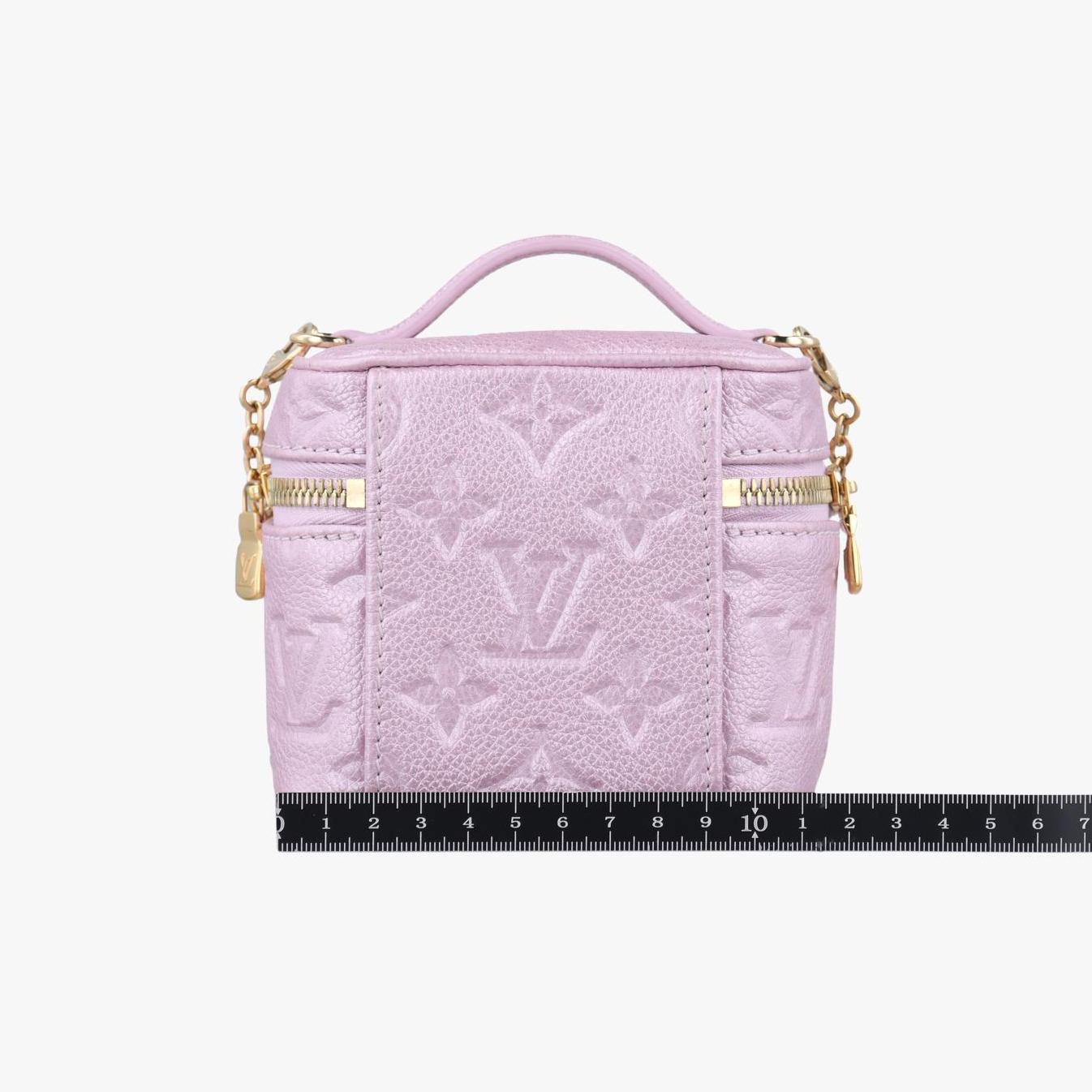 ルイヴィトン Louis Vuitton ショルダーバッグ レディース マイクロバニティ ピンク モノグラム アンプラント M82168 ICチップ