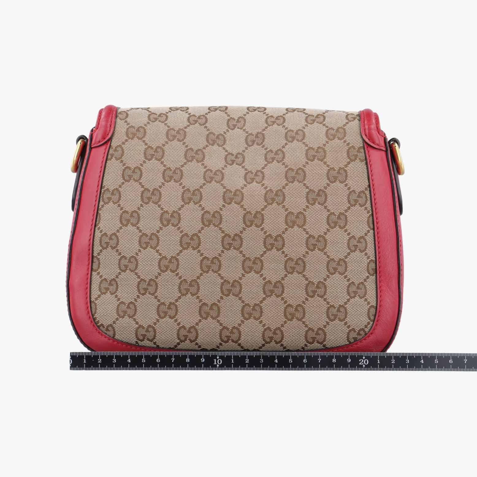 グッチ Gucci ショルダーバッグ レディース レディ ウェブ カーキ レザー×ファブリック 383848 C019075665