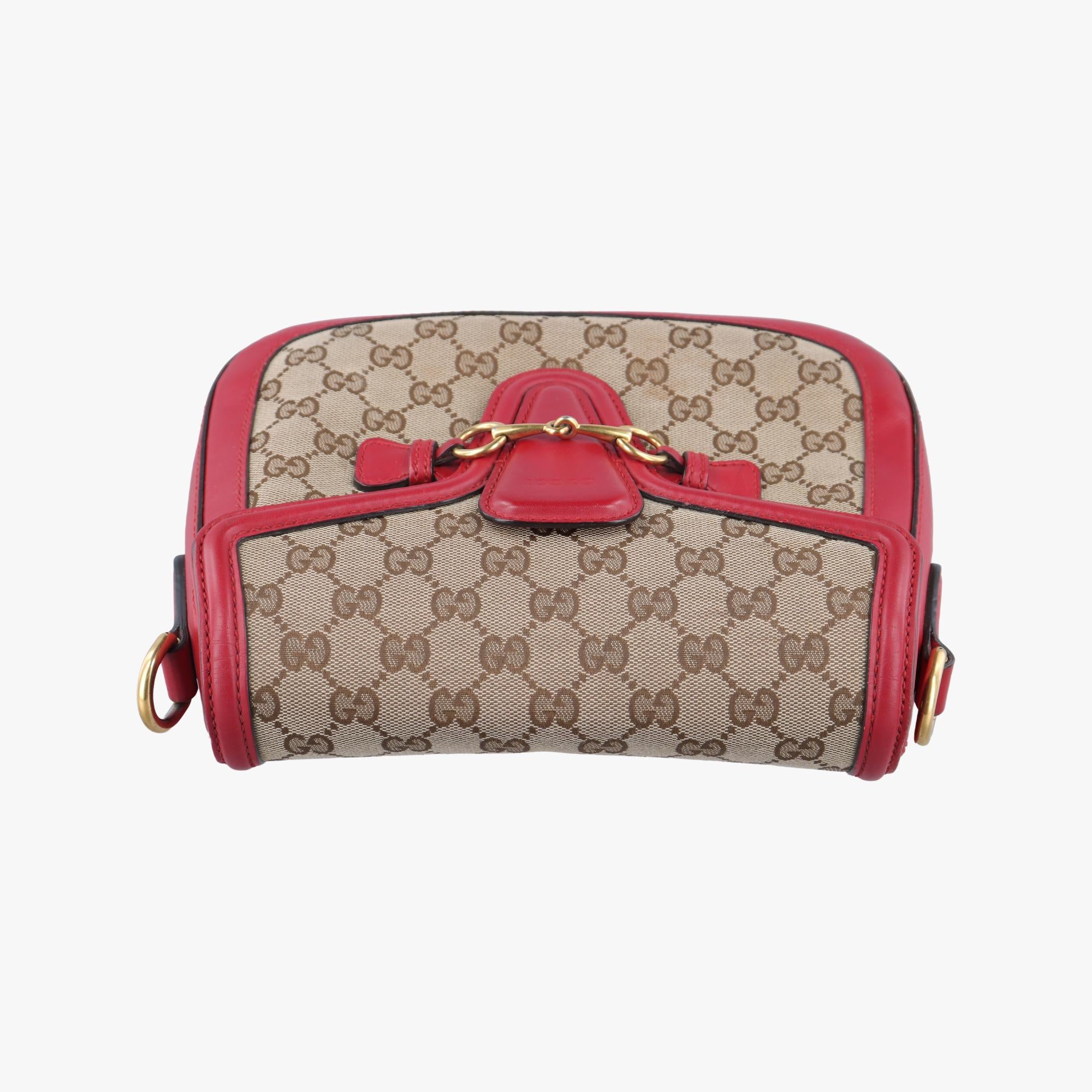 グッチ Gucci ショルダーバッグ レディース レディ ウェブ カーキ レザー×ファブリック 383848 C019075665