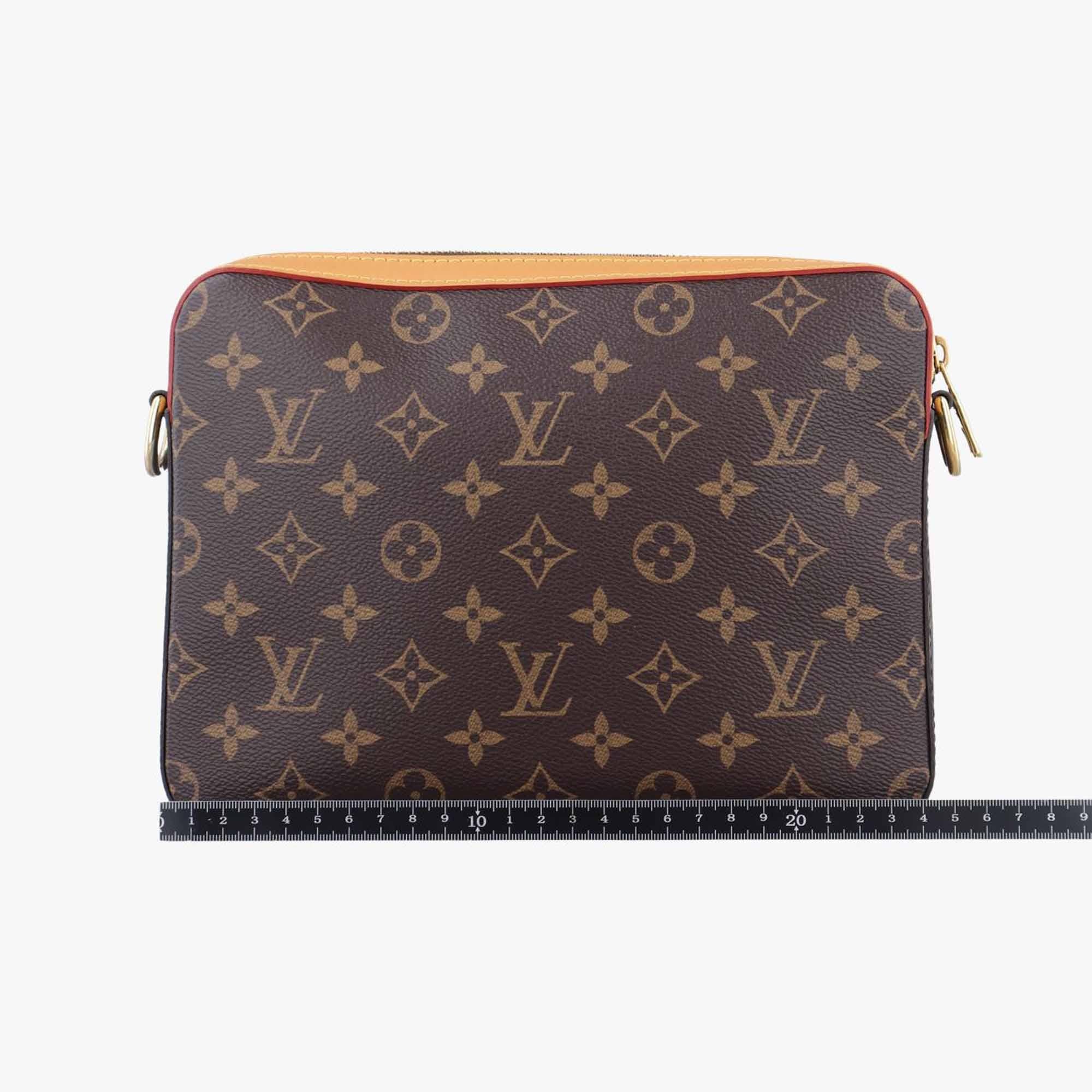 ルイヴィトン Louis Vuitton ショルダーバッグ レディース トリオ メッセンジャー ブラウン モノグラム ストライプ M45965 ICチップ