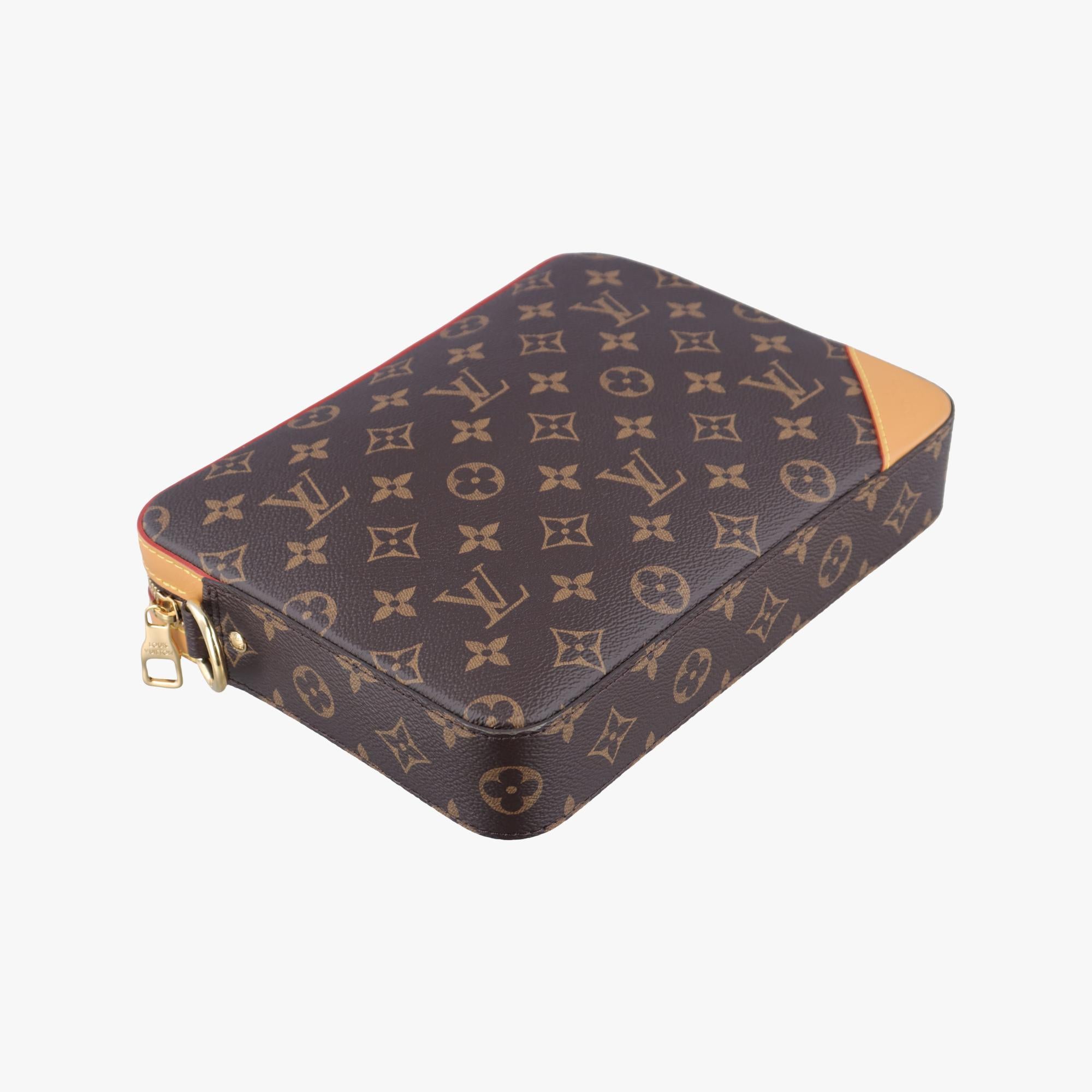 ルイヴィトン Louis Vuitton ショルダーバッグ レディース トリオ メッセンジャー ブラウン モノグラム ストライプ M45965 ICチップ