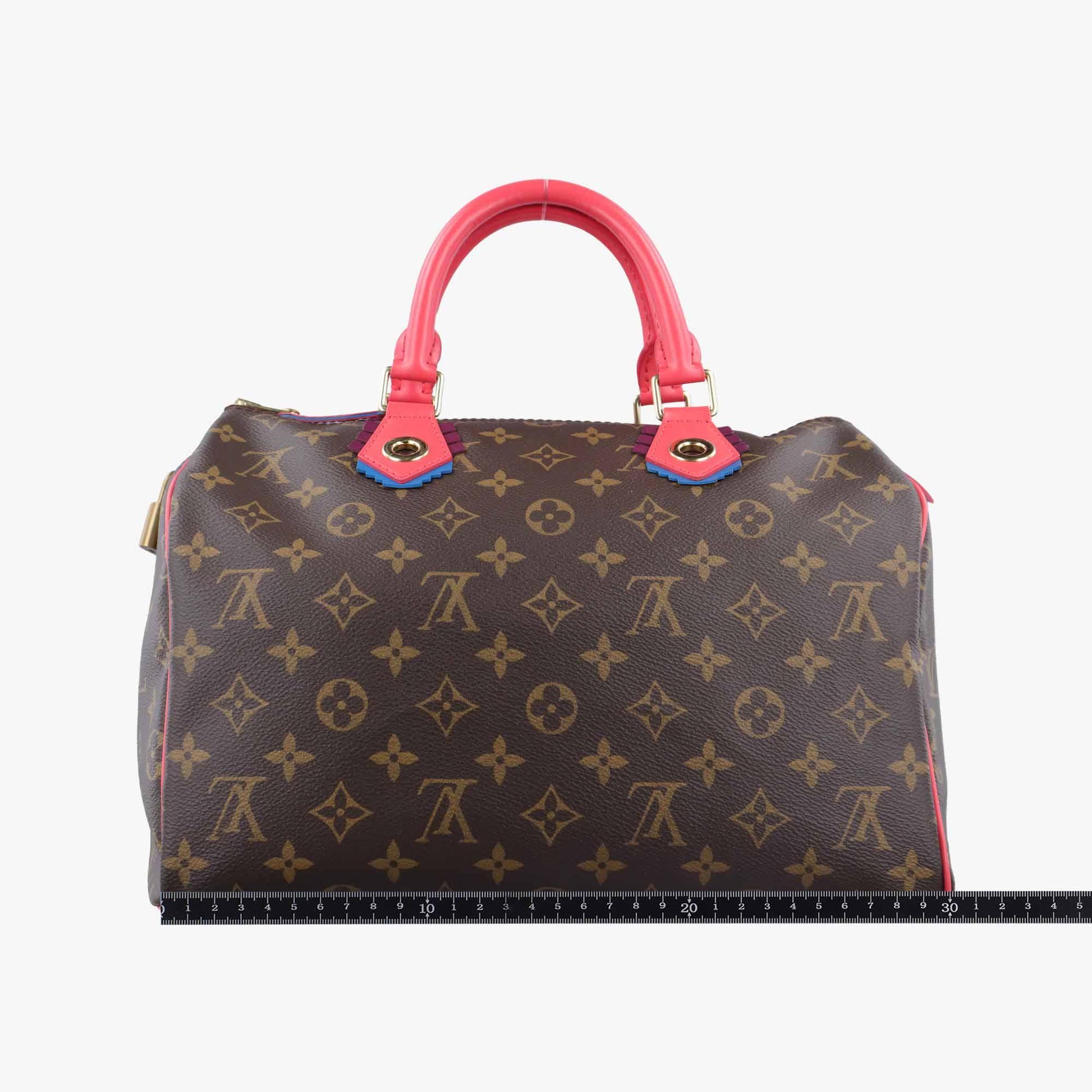 ルイヴィトン Louis Vuitton ボストンバッグ レディース スピーディ30 ブラウン モノグラム トーテム M41665 DU2155