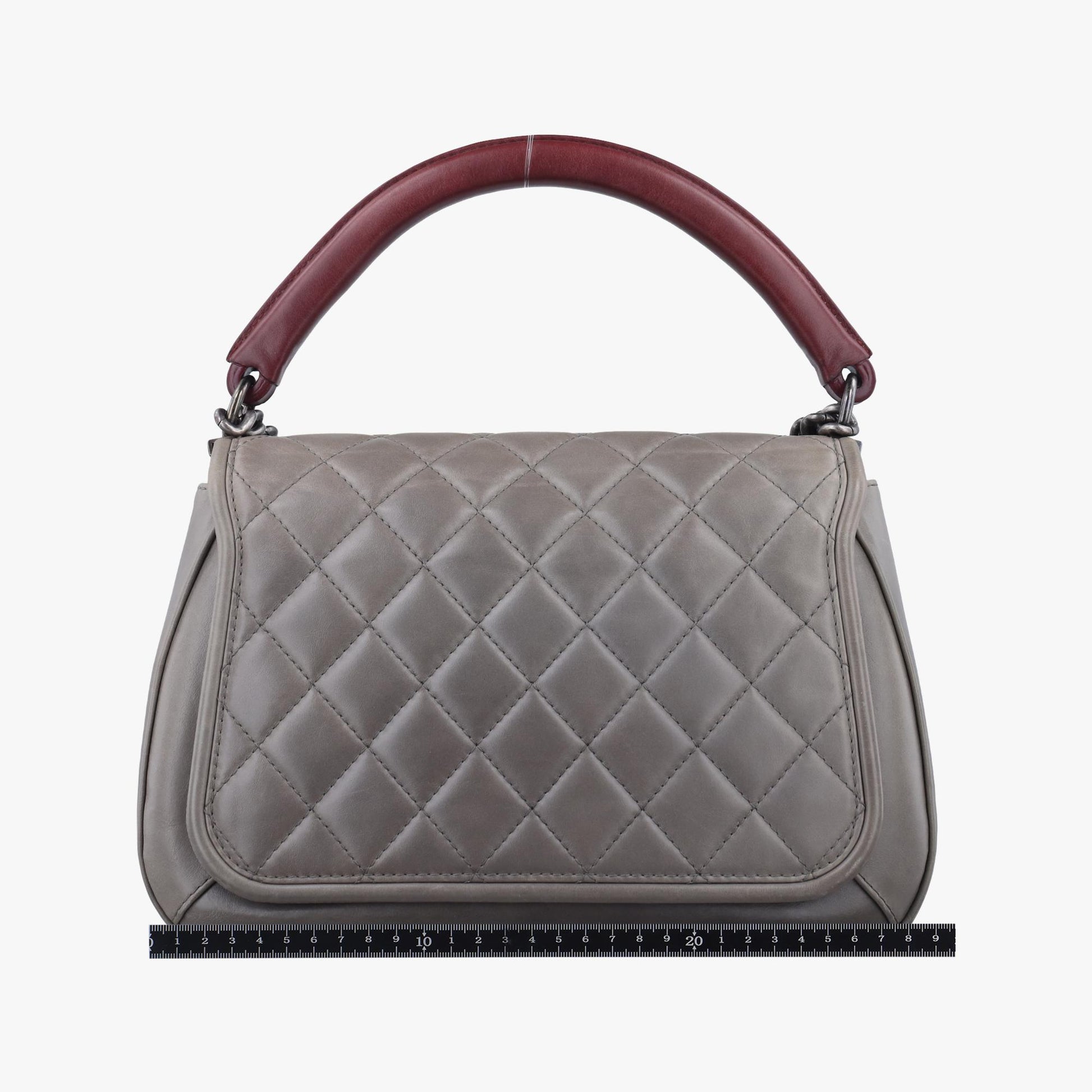 シャネル Chanel ショルダーバッグ レディース プレステージ フラップ グレー レザー A94789 21019238