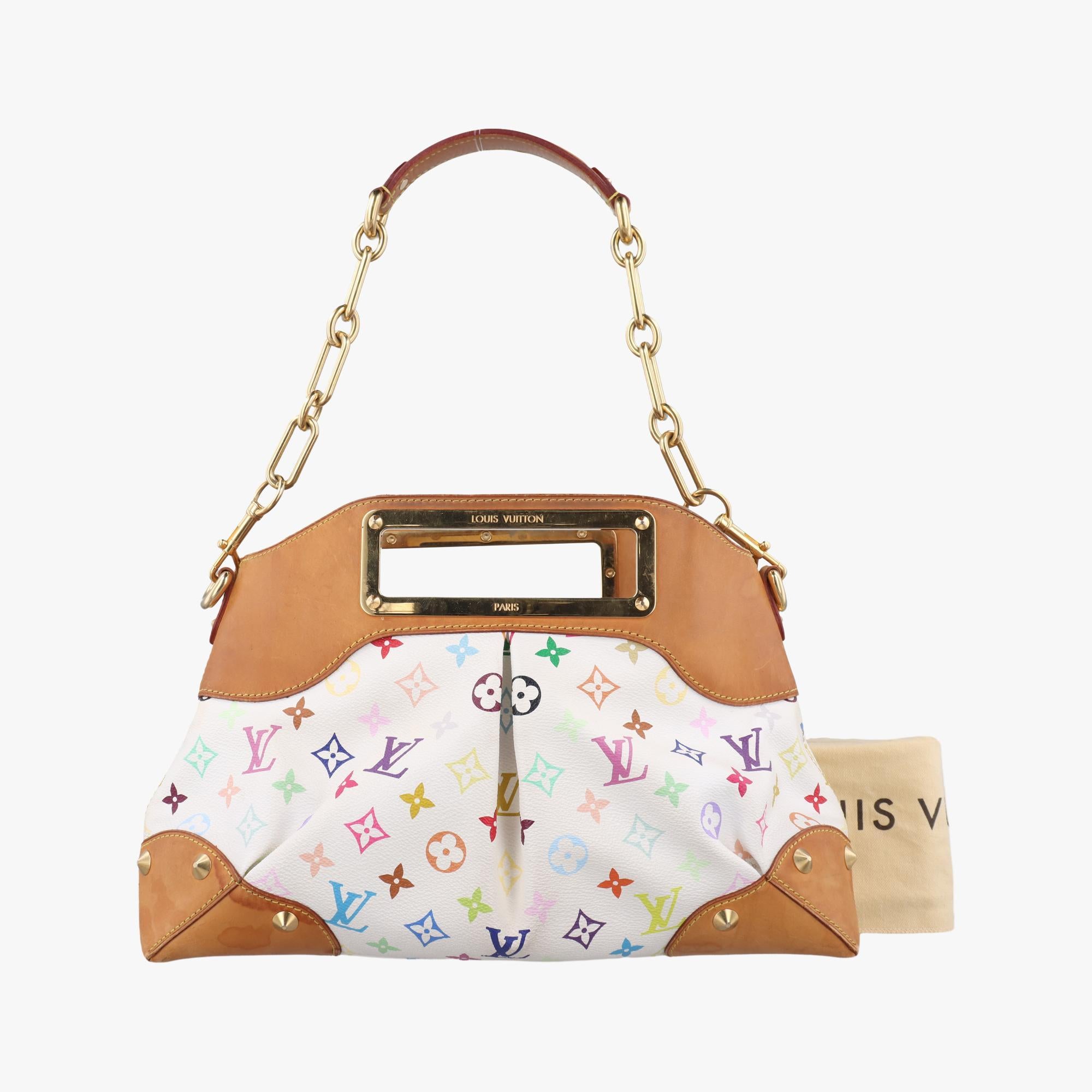 ルイヴィトン Louis Vuitton ショルダーバッグ レディース ジュディMM ホワイト モノグラム マルチカラー M40255 TH5010