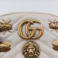 グッチ Gucci ボディバッグ/ウェストバッグ レディース GGマーモント ホワイト レザー 476434 H022512114