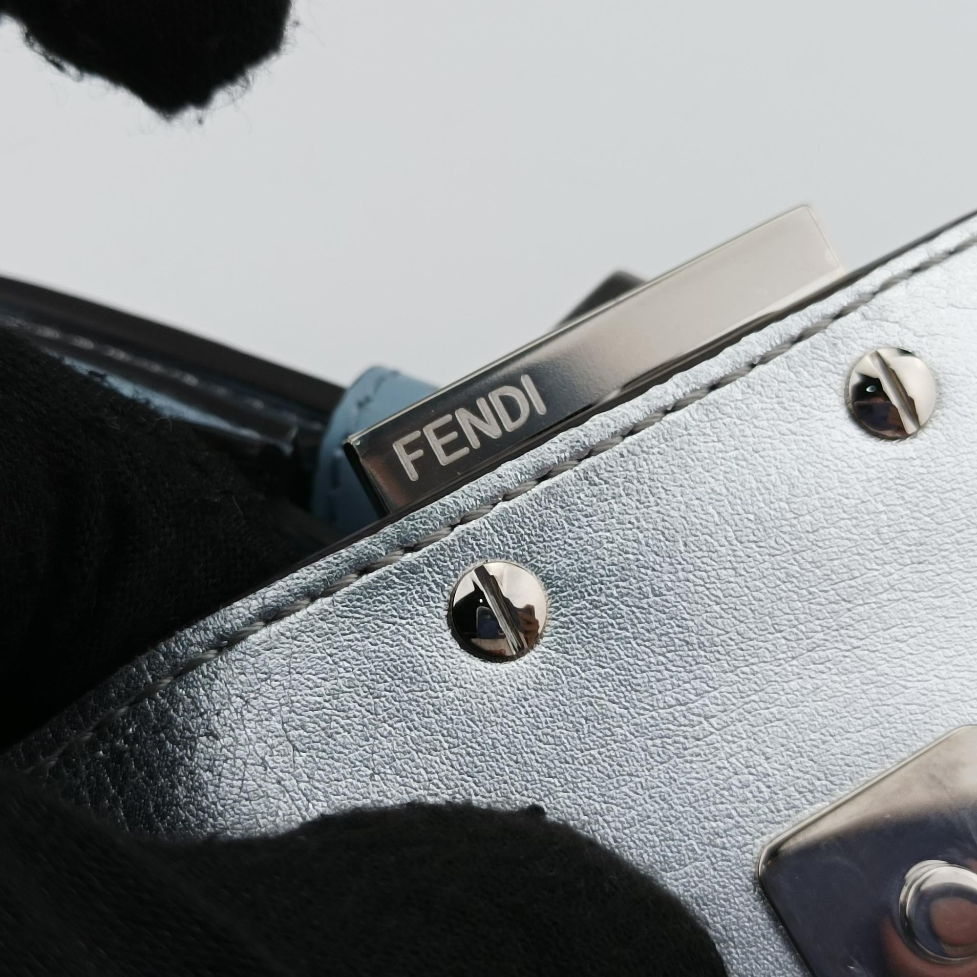 フェンディ Fendi ショルダーバッグ レディース クッキーミニ ブルー レザー 8BS065-AAIW-228-0501