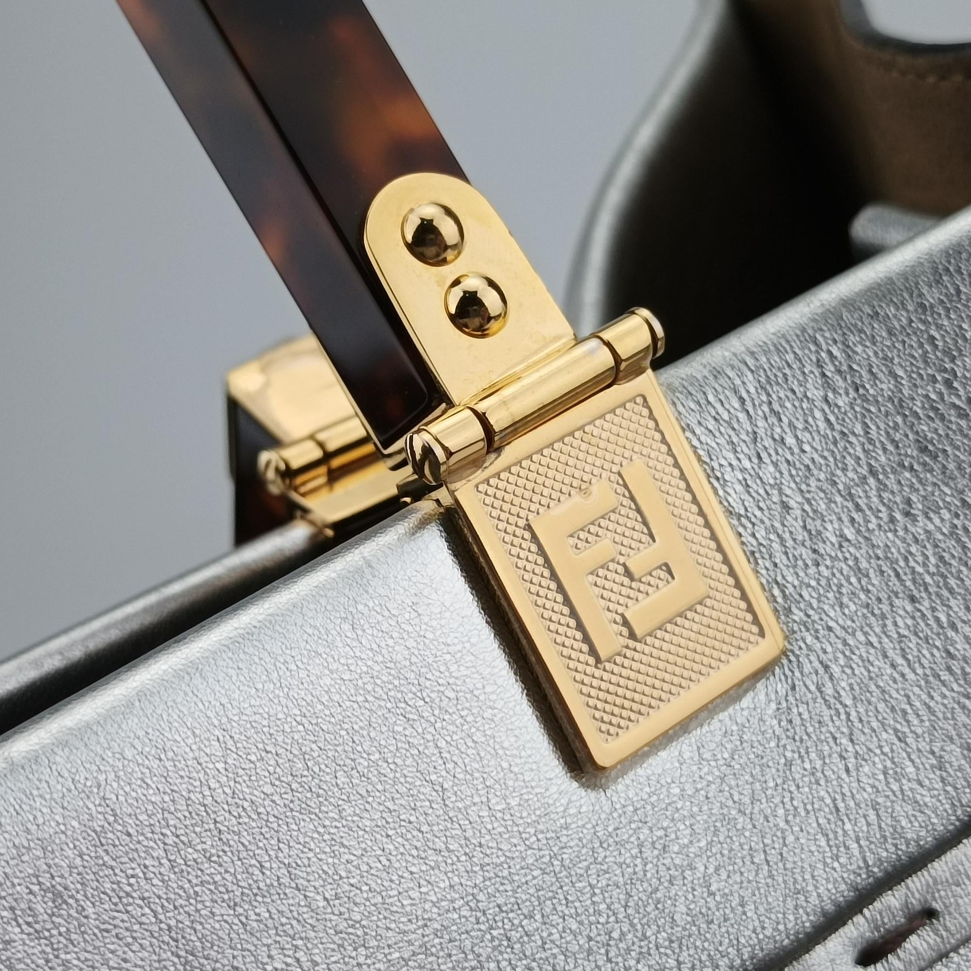 フェンディ Fendi ショルダーバッグ レディース サンシャインミディアム シルバー レザー 8BH386 AJH7 228-10429