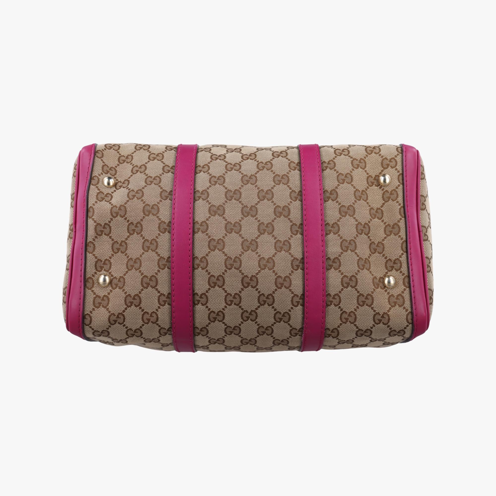 グッチ Gucci ボストンバッグ レディース シェリーライン カーキ レザー×ファブリック 247205 I015392477