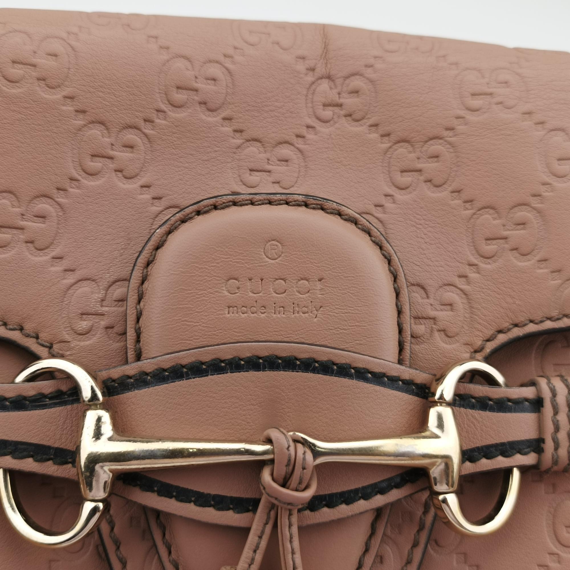 グッチ Gucci ショルダーバッグ レディース エミリー ベージュ レザー 295402 I012340397