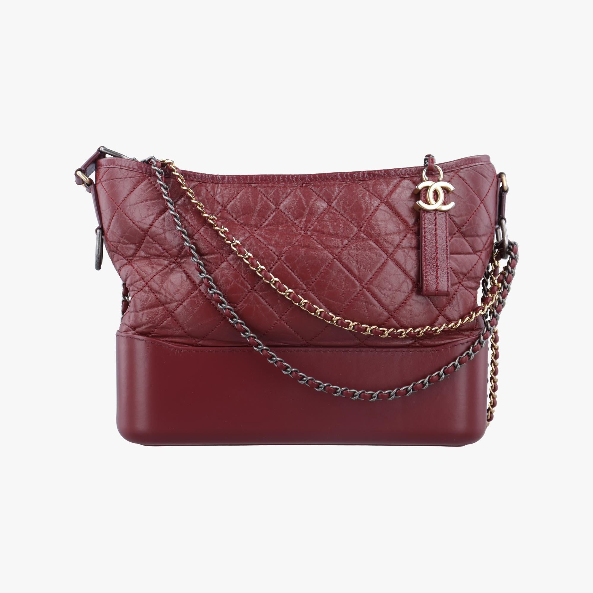 シャネル Chanel ショルダーバッグ レディース ガブリエル レッド レザー A93824 25915767