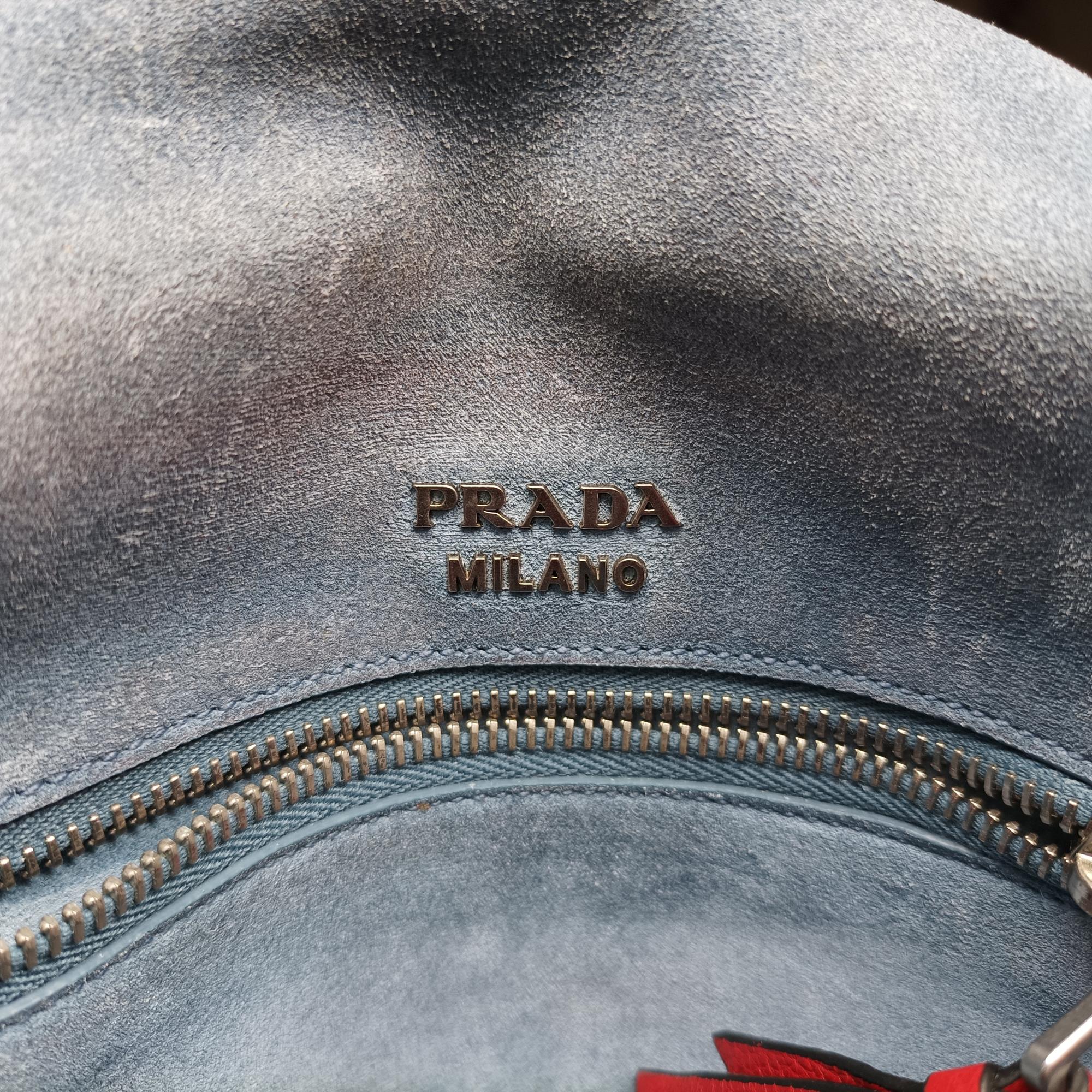 プラダ Prada ショルダーバッグ レディース エティケット レッド レザー 1BD082 260