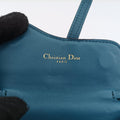 クリスチャンディオール Christian Dior ショルダーバッグ レディース サドル ブルー レザー 43-MA-1220