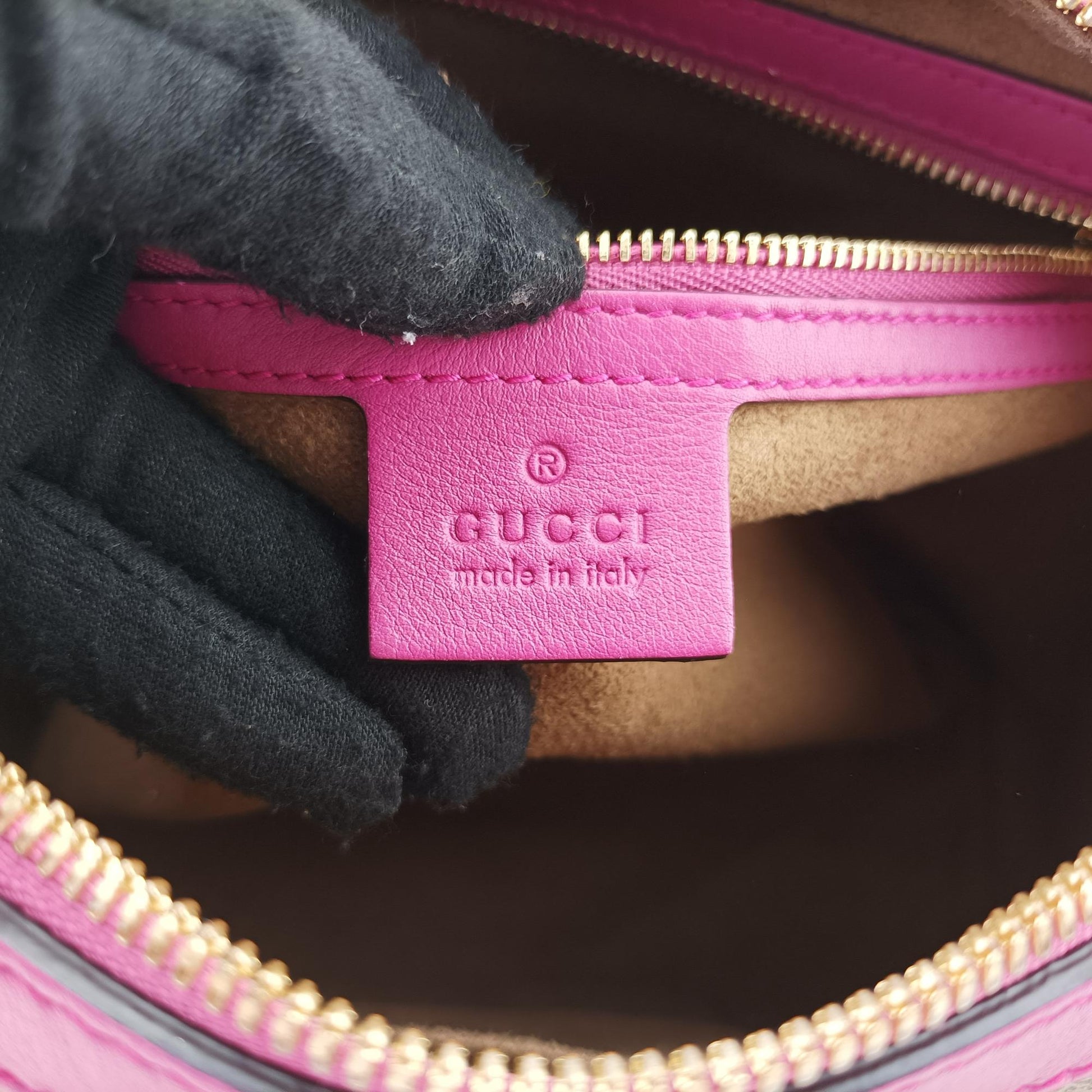 グッチ Gucci ボストンバッグ レディース GGスプリーム グレー PVCコーティングキャンバス×レザー 409529 E020052688