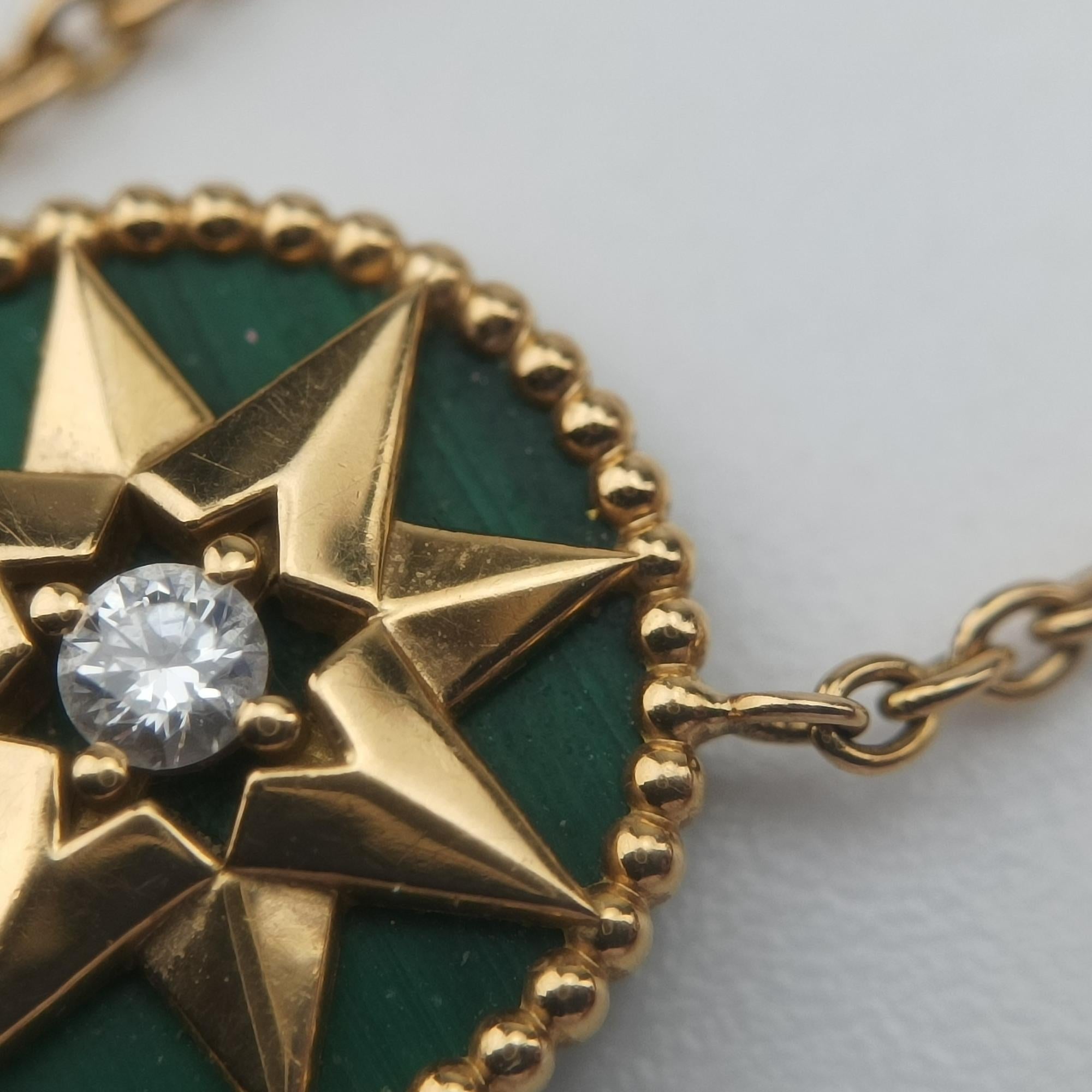 クリスチャンディオール Christian Dior ネックレス レディース ローズデヴァン メダリオン グリーン AU750 122037