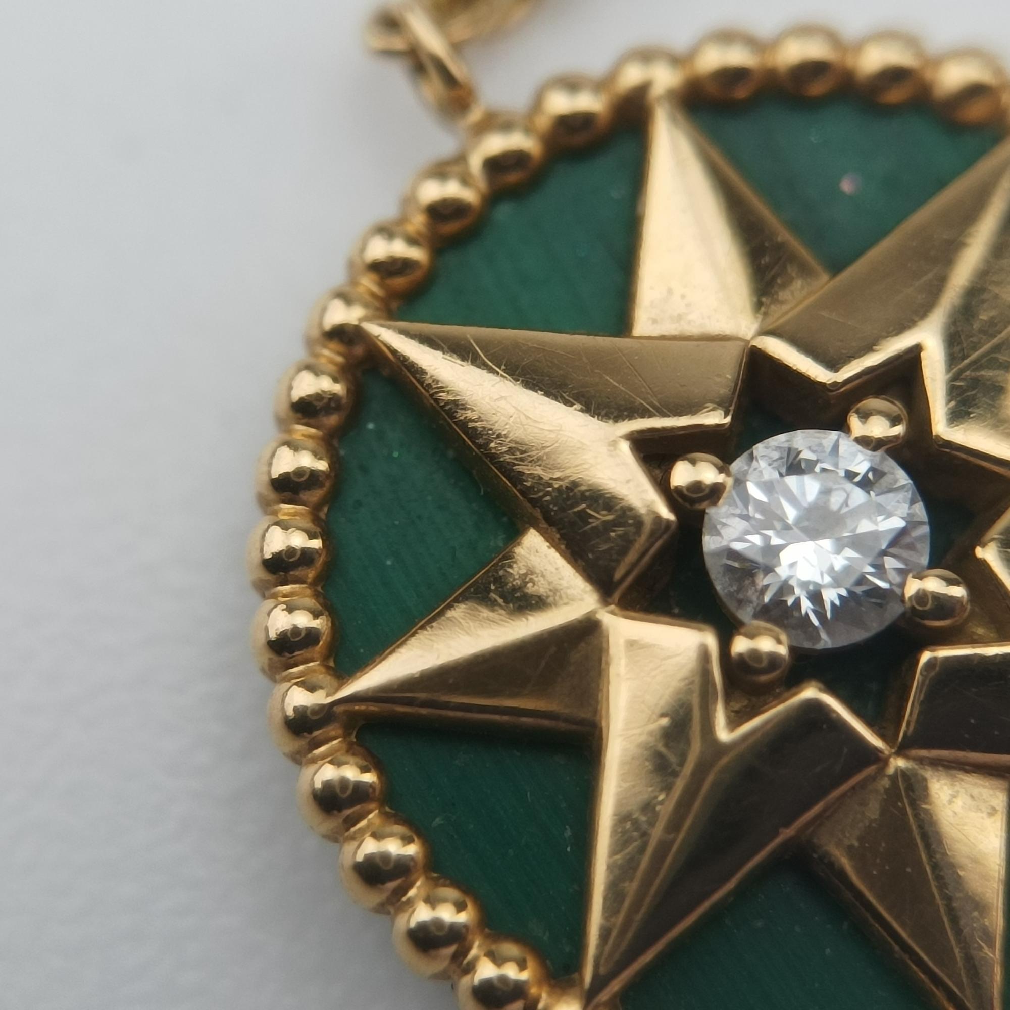 クリスチャンディオール Christian Dior ネックレス レディース ローズデヴァン メダリオン グリーン AU750 122037