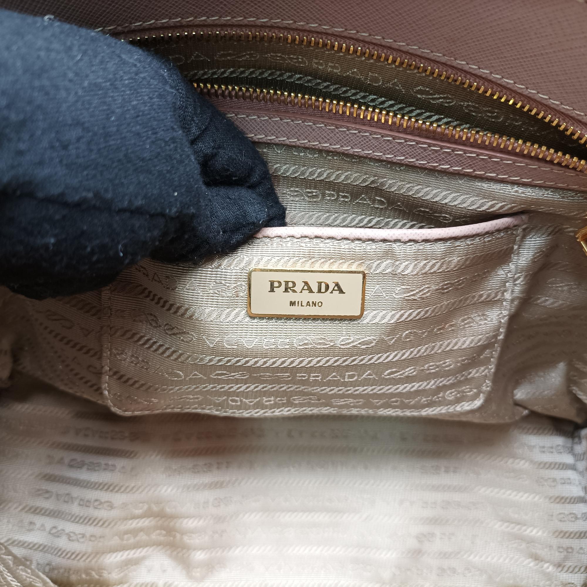 プラダ Prada ハンドバッグ レディース ガレリア ベージュ サフィアーノレザー BN1786 180