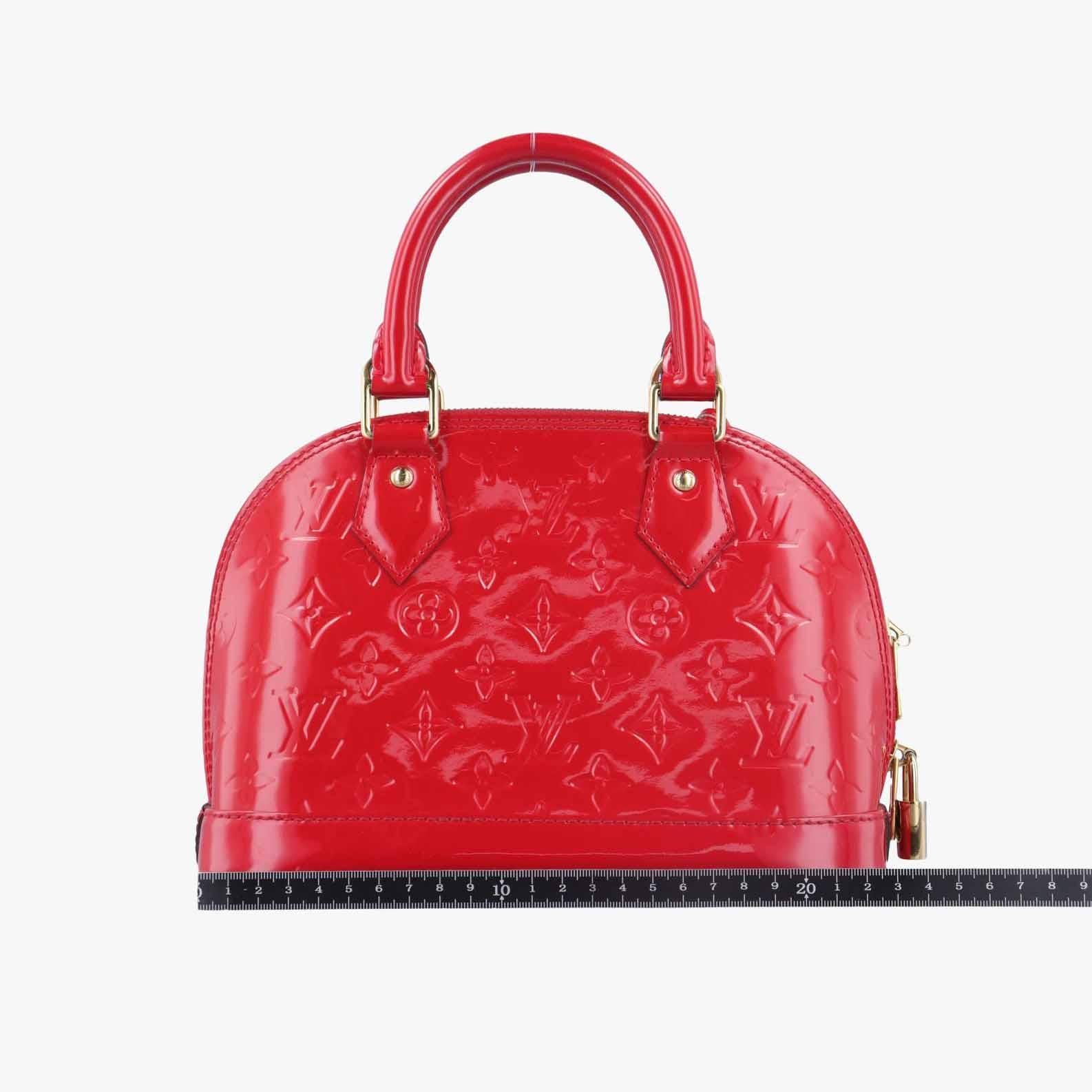 ルイヴィトン Louis Vuitton ショルダーバッグ レディース アルマBB レッド ヴェルニ M91606 FL4186