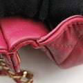 シャネル Chanel ショルダーバッグ レディース レディ ハンドル フラップ カード ホルダー ローズ レッド ラムスキン AP2271 31500062