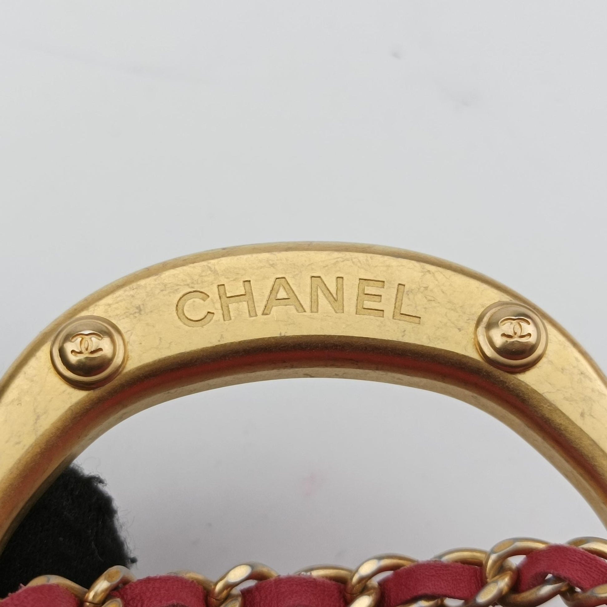 シャネル Chanel ショルダーバッグ レディース レディ ハンドル フラップ カード ホルダー ローズ レッド ラムスキン AP2271 31500062