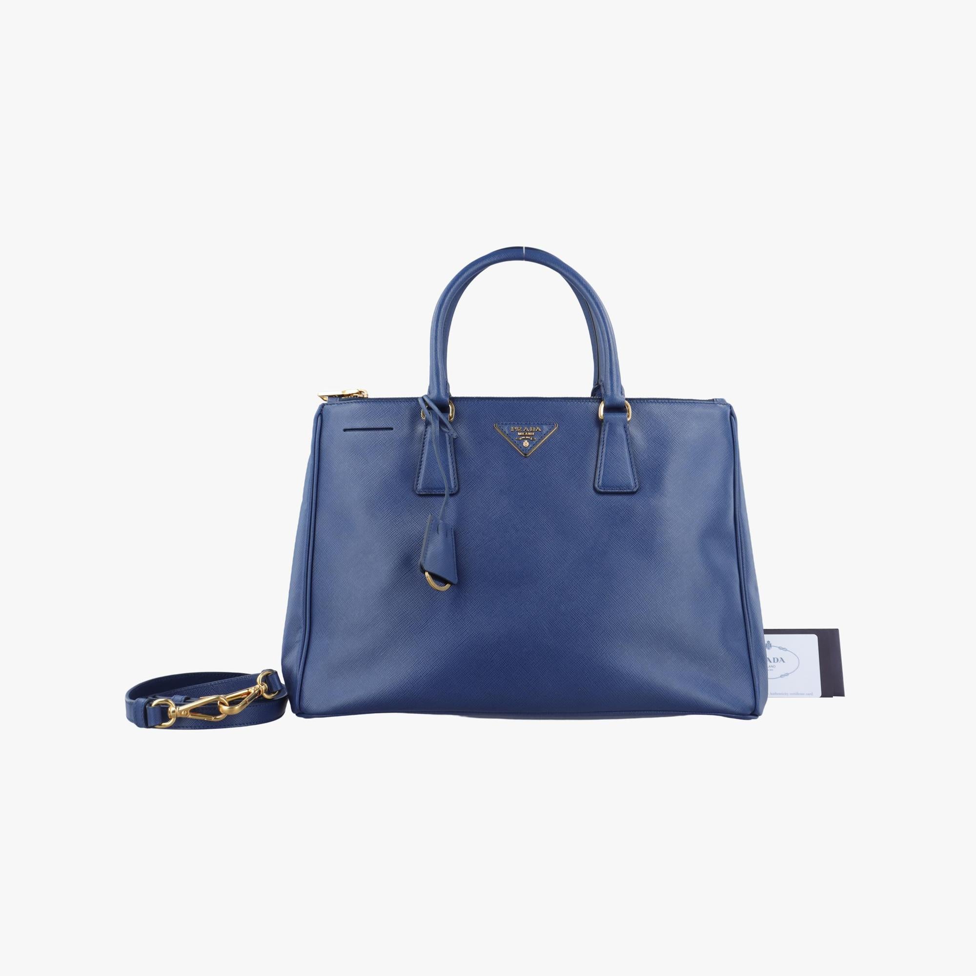 プラダ Prada ショルダーバッグ レディース ガレリア ブルー サフィアーノレザー BN2274 204 58/L