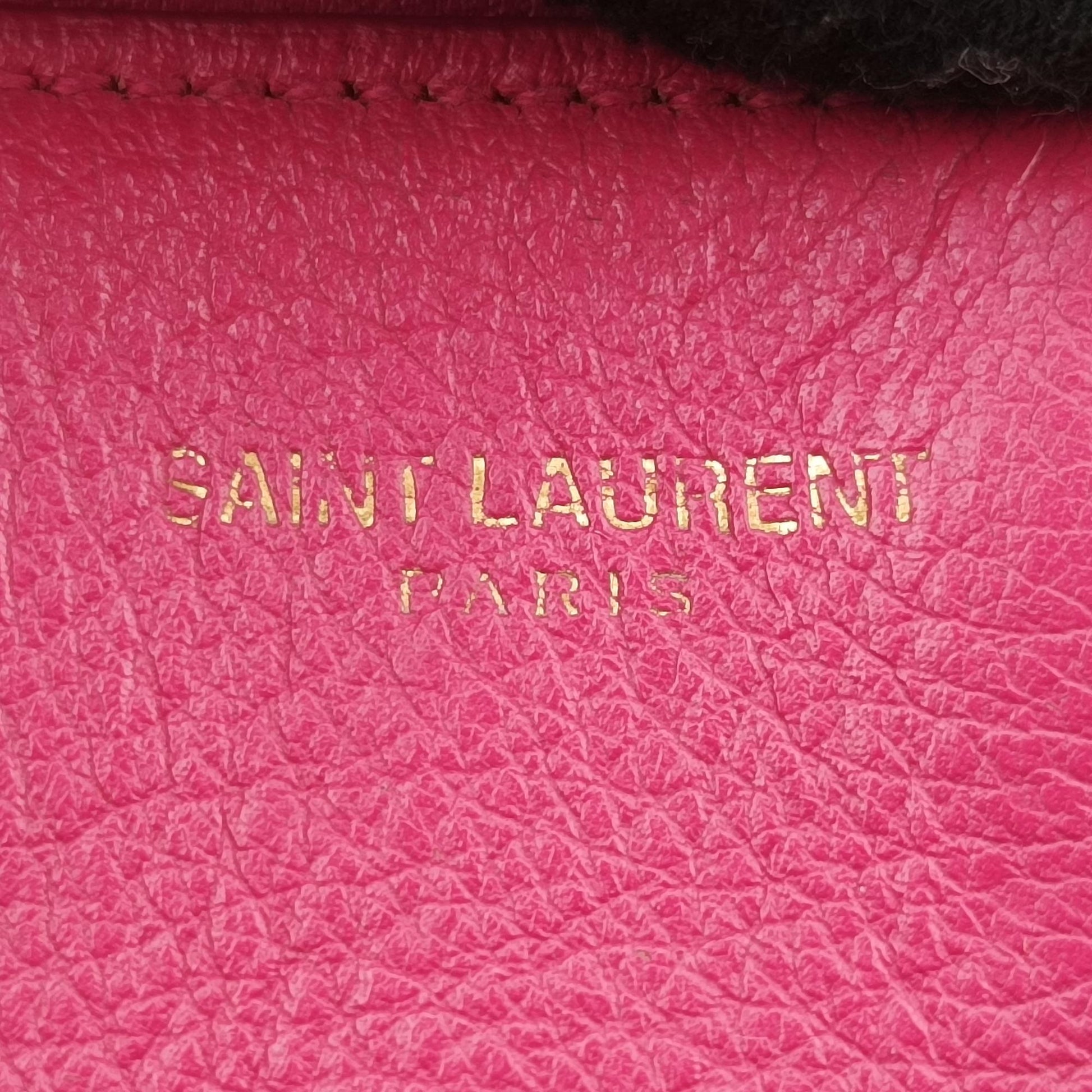 イヴサンローラン Yves saint Laurent ショルダーバッグ レディース Yライン プチカバス ローズ レッド レザー LTH311210.1213