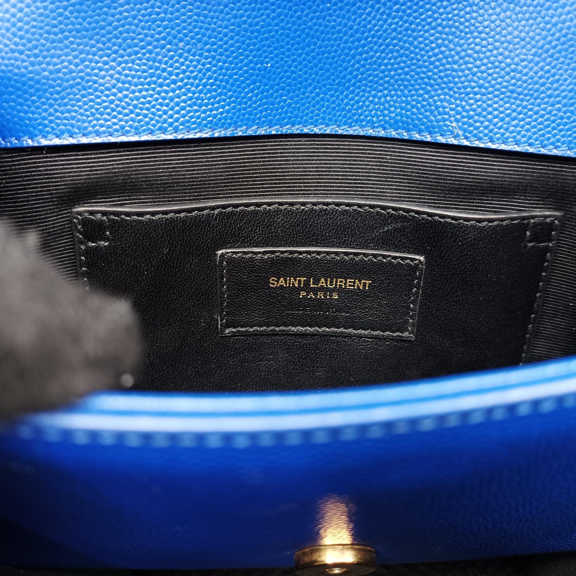 イヴサンローラン Yves saint Laurent ショルダーバッグ レディース ケイト ブルー レザー PTR354121.1214