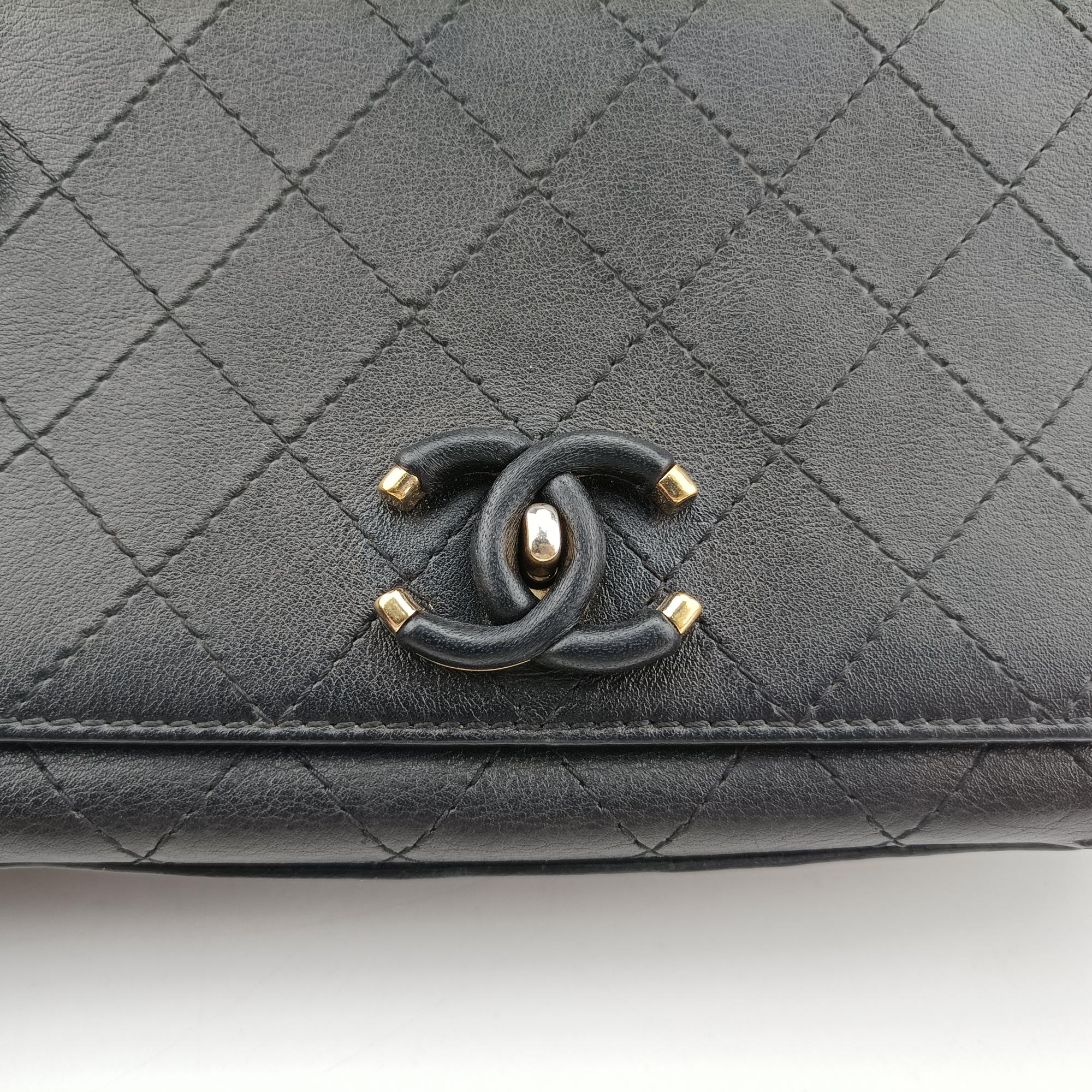 Covered CC Flap Black leather AS0534 27693644マトラッセ カバード CC フラップ ブラック レザー AS0534 27693644