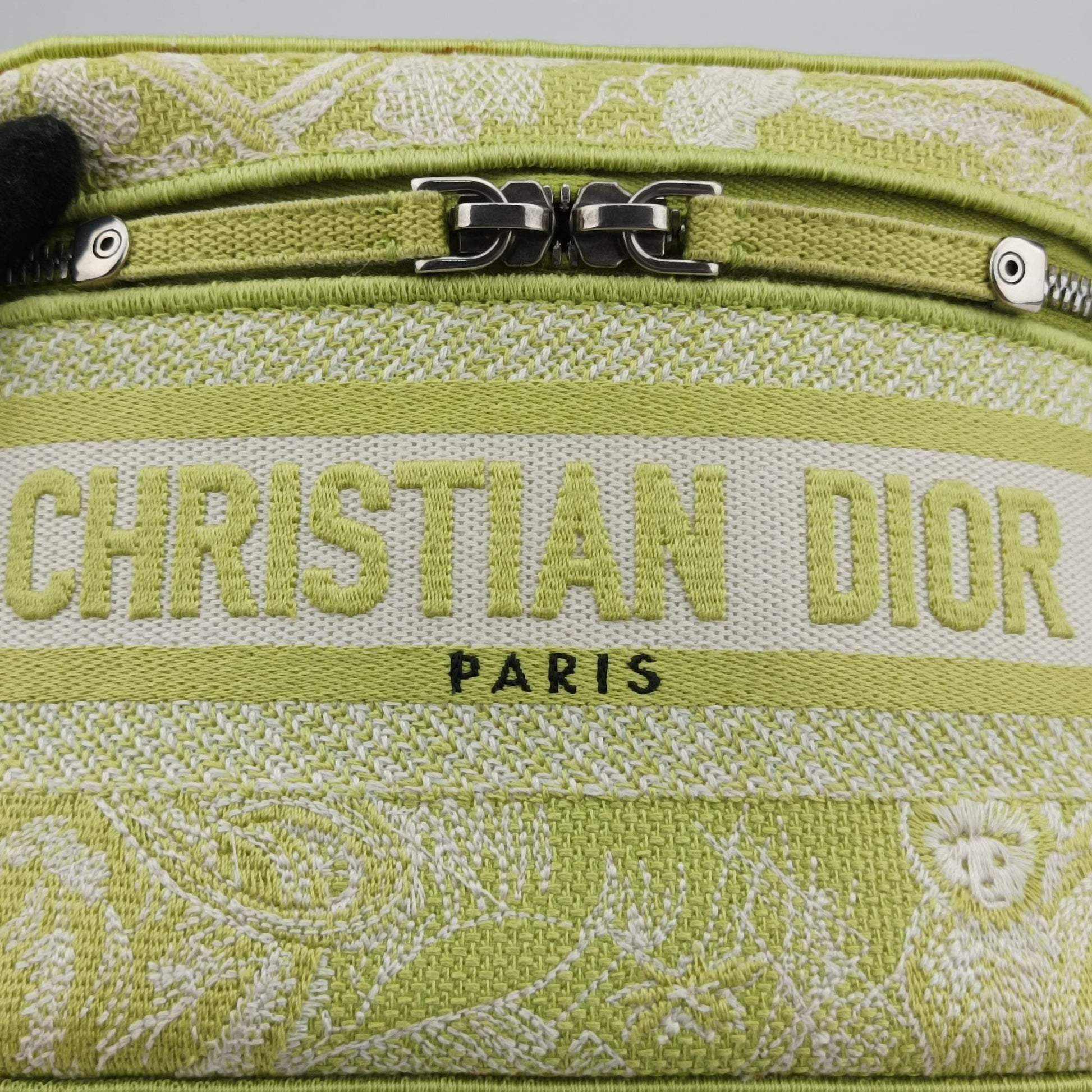 クリスチャンディオール Christian Dior ポーチ/バニティ レディース ディオール トラベル スモール ヴァニティ グリーン ファブリック 50-MA-0251