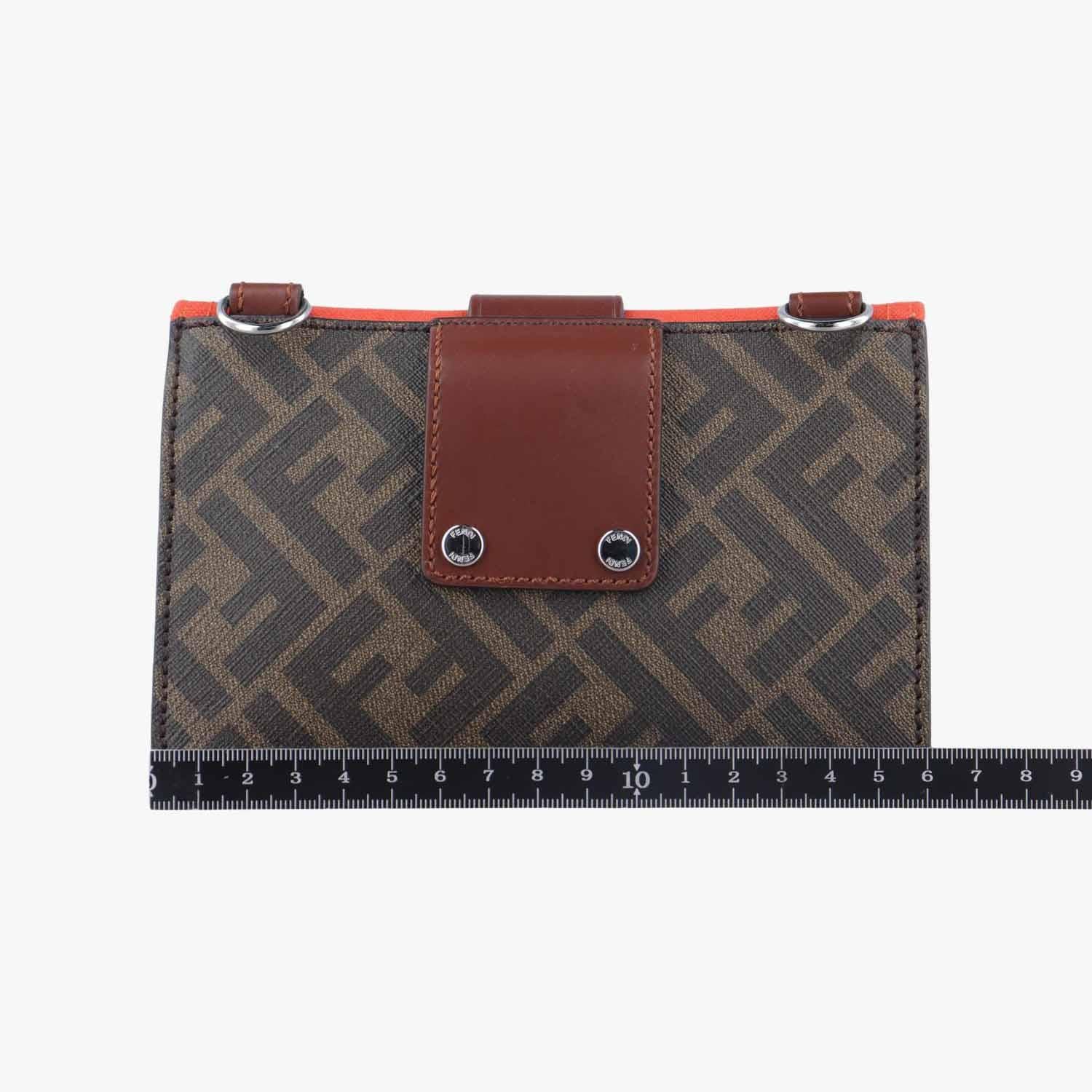 フェンディ Fendi ショルダーバッグ レディース バゲット スリム マルチカラー PVCコーティングキャンバス×キャンバス 7M0295 AFSC 218-0501