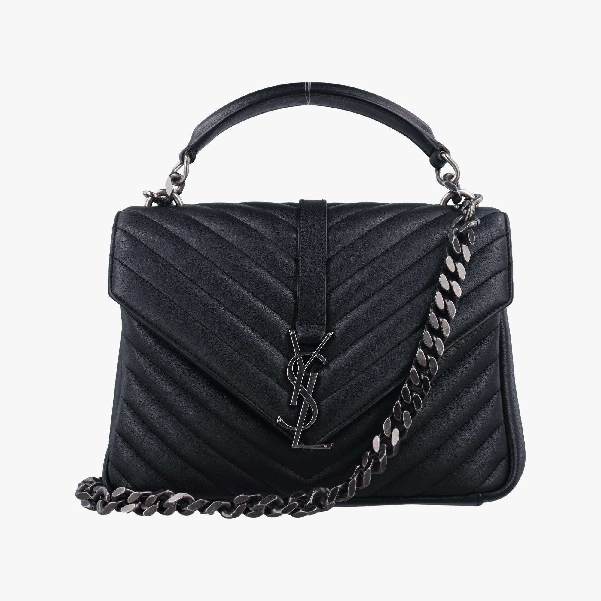 イヴサンローラン Yves saint Laurent ショルダーバッグ レディース カレッジ ブラック レザー PMR428056.0317