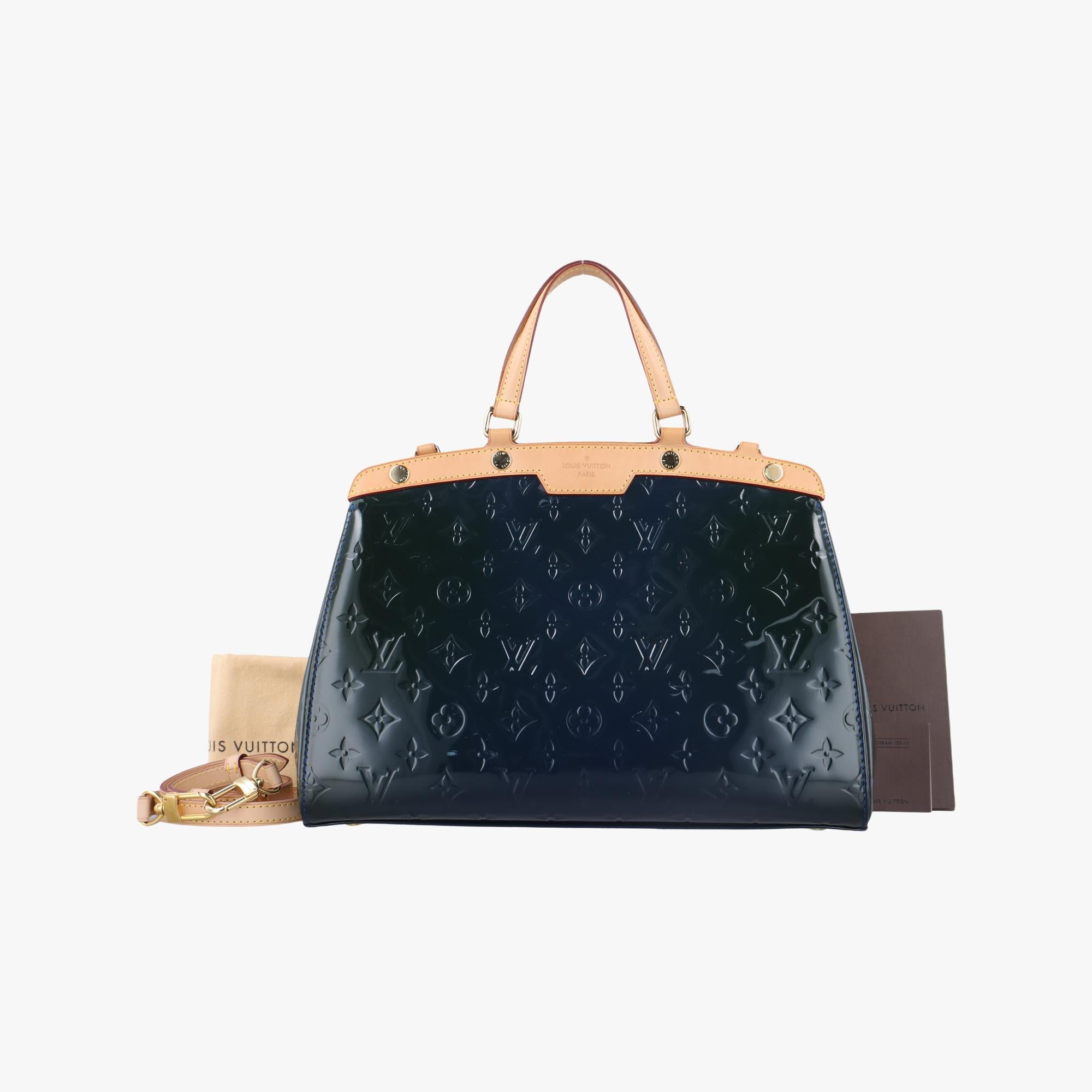 ルイヴィトン Louis Vuitton ショルダーバッグ レディース ブレアMM ブルー ヴェルニ M90054 AA2143