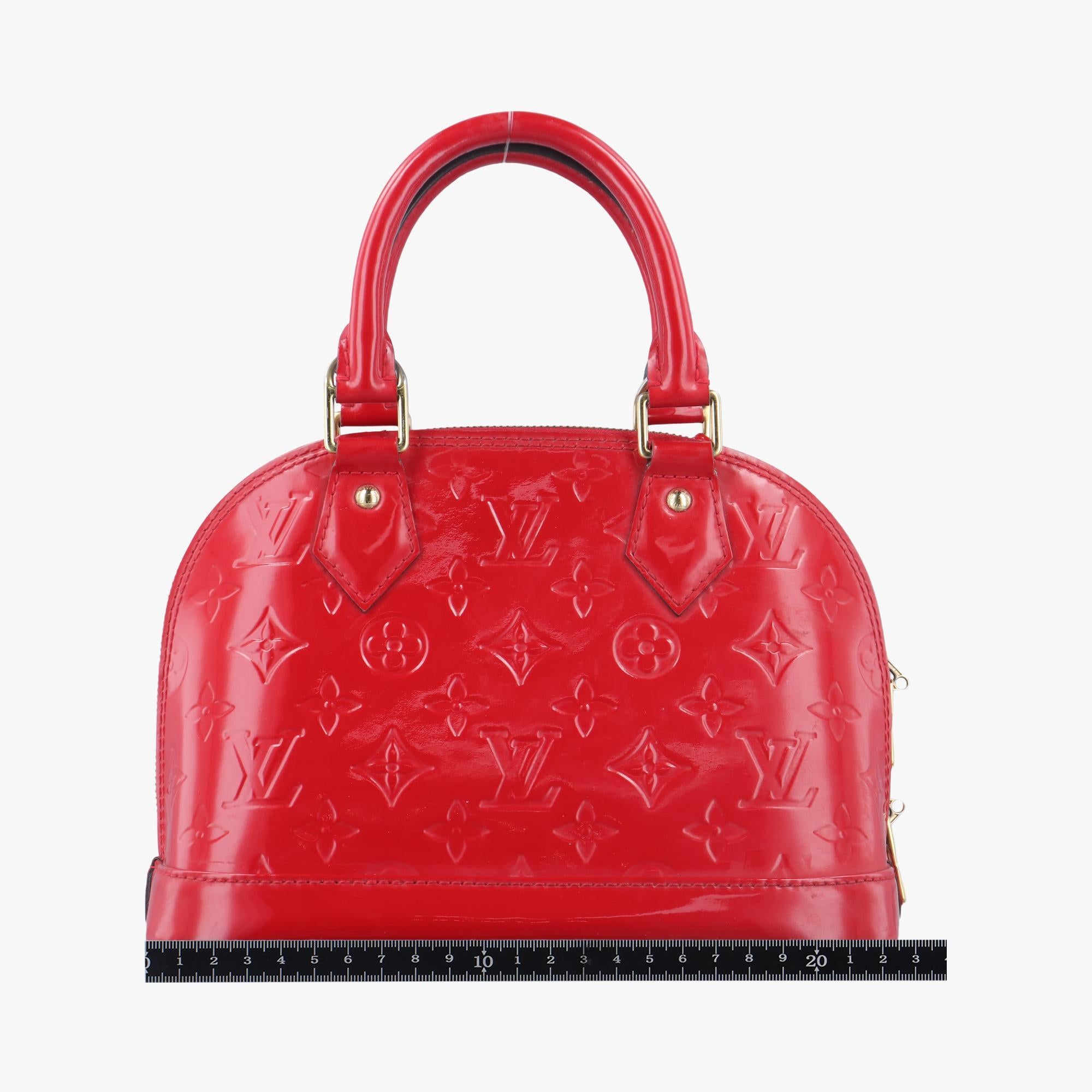 ルイヴィトン Louis Vuitton ショルダーバッグ レディース アルマBB レッド ヴェルニ M90174 FL0136