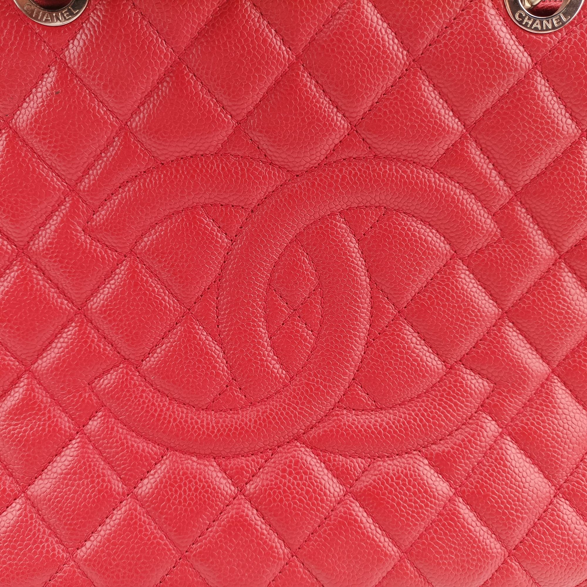 シャネル Chanel ショルダーバッグ レディース マトラッセ ココマークGST レッド キャビアスキン A50995 15640542