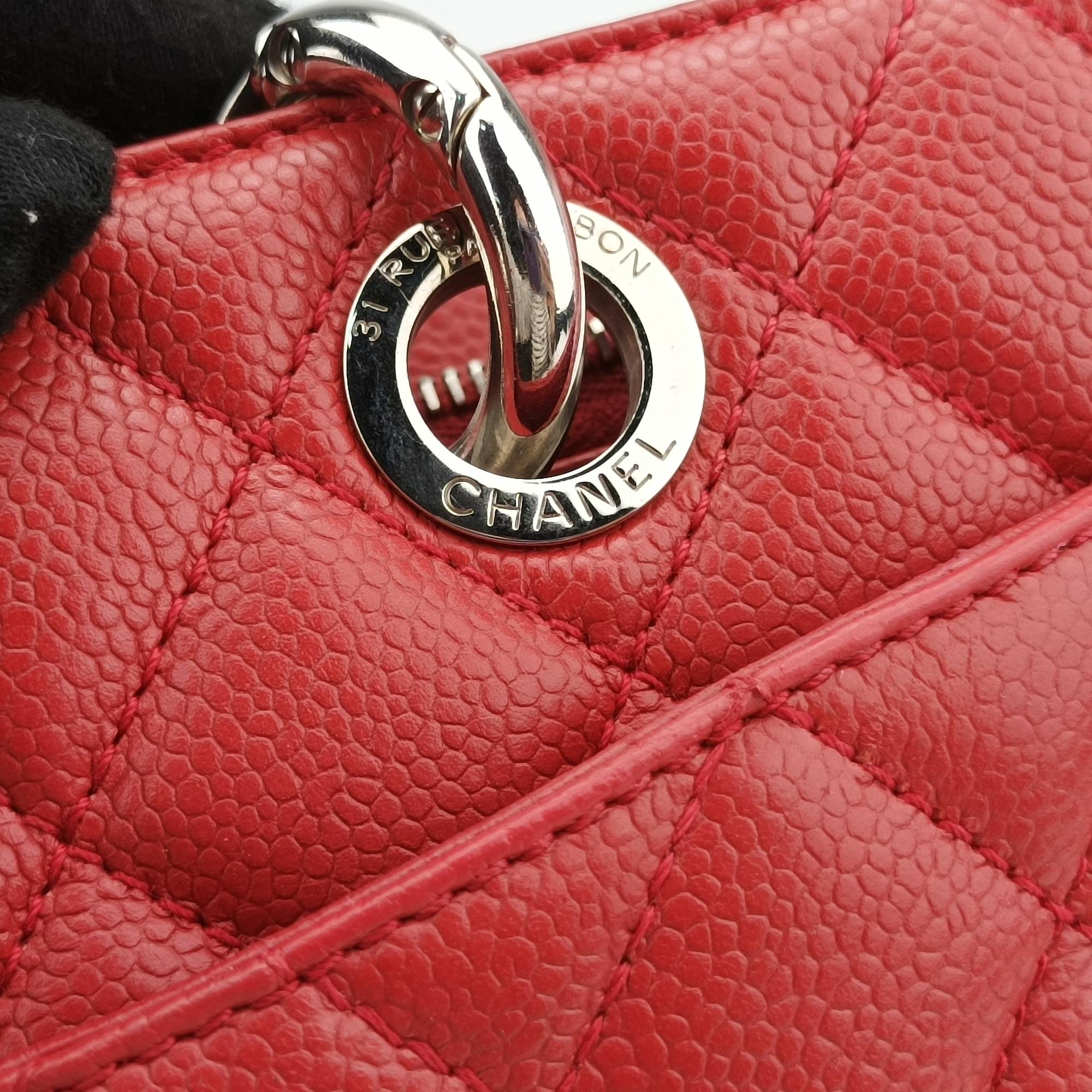 シャネル Chanel ショルダーバッグ レディース マトラッセ ココマークGST レッド キャビアスキン A50995 15640542