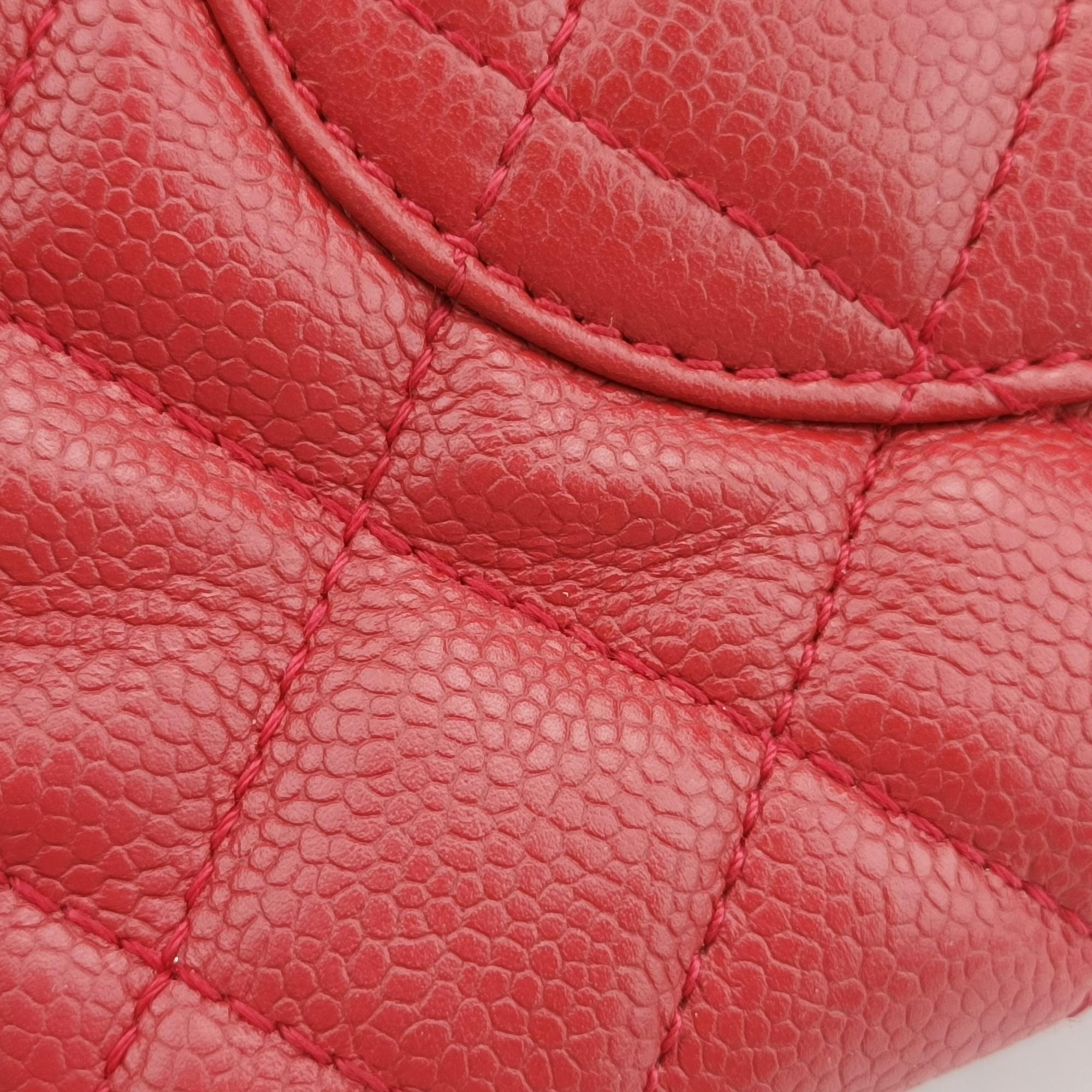 シャネル Chanel ショルダーバッグ レディース マトラッセ ココマークGST レッド キャビアスキン A50995 15640542