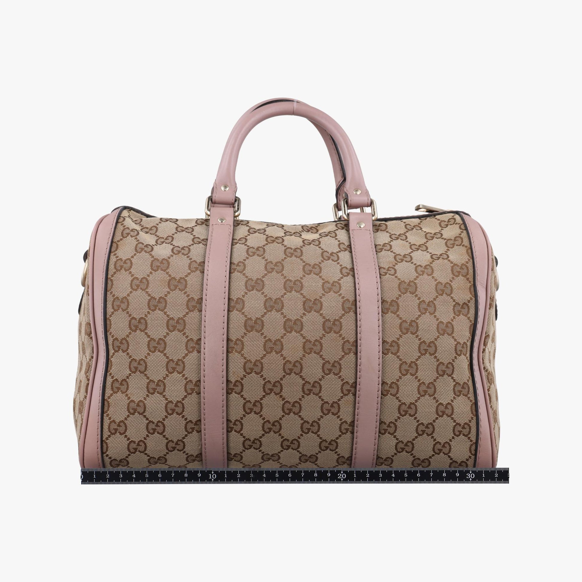 グッチ Gucci ボストンバッグ レディース シェリーライン カーキ ファブリック×レザー 247205 I014119880